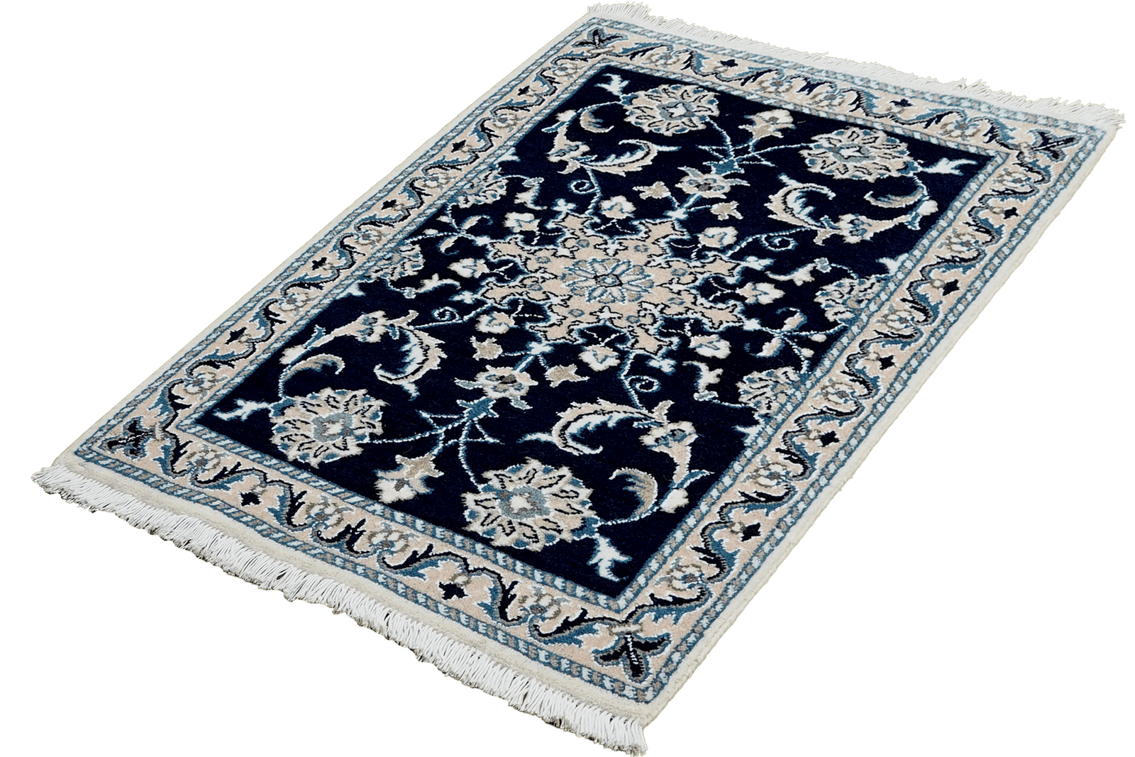 Nain 12La — Hand-knotted, 61x89 cm, Blue, 100% Virgin Wool | View 5