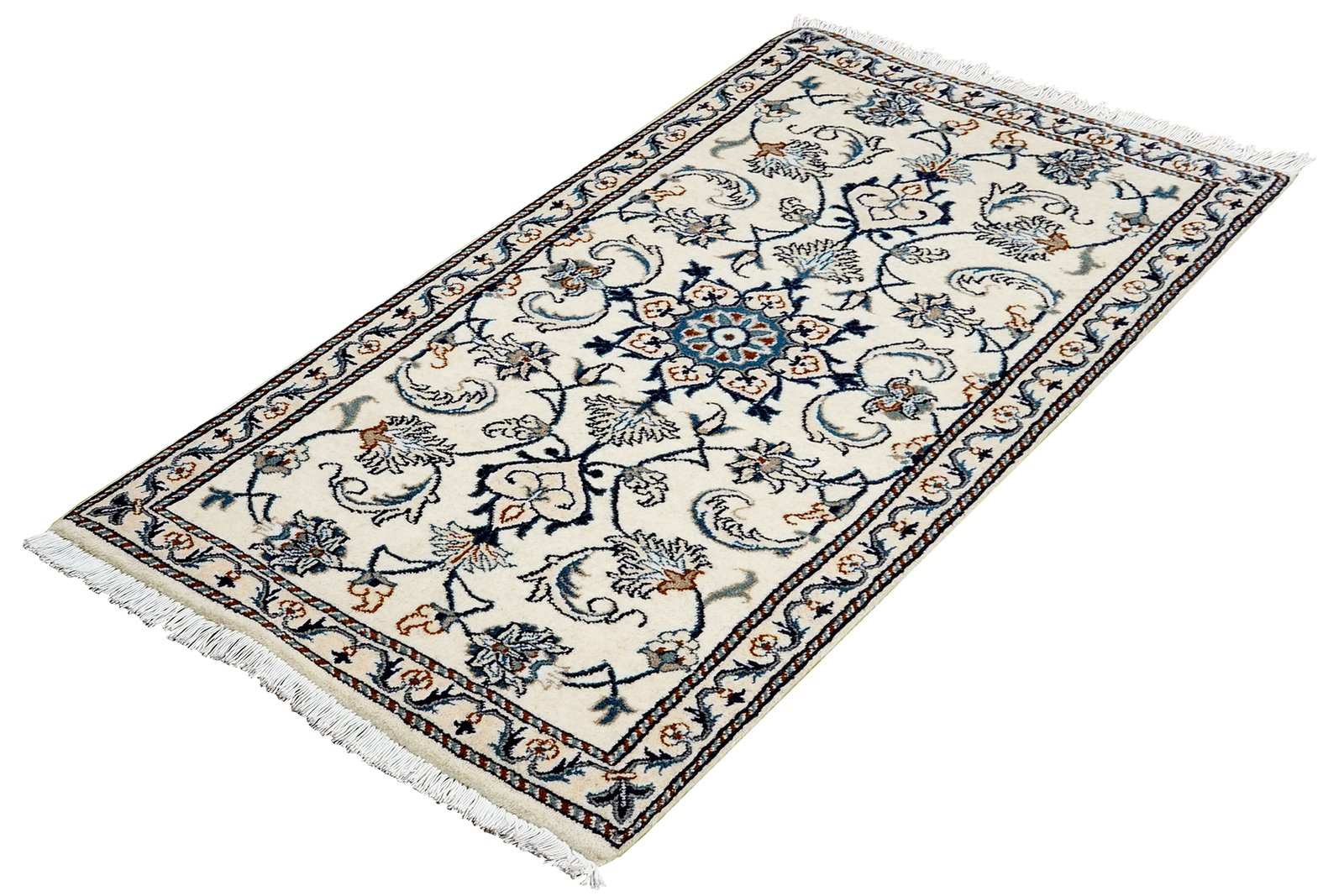 Nain 12La — Hand-knotted, 70x138 cm, Beige, 100% Virgin Wool | View 5