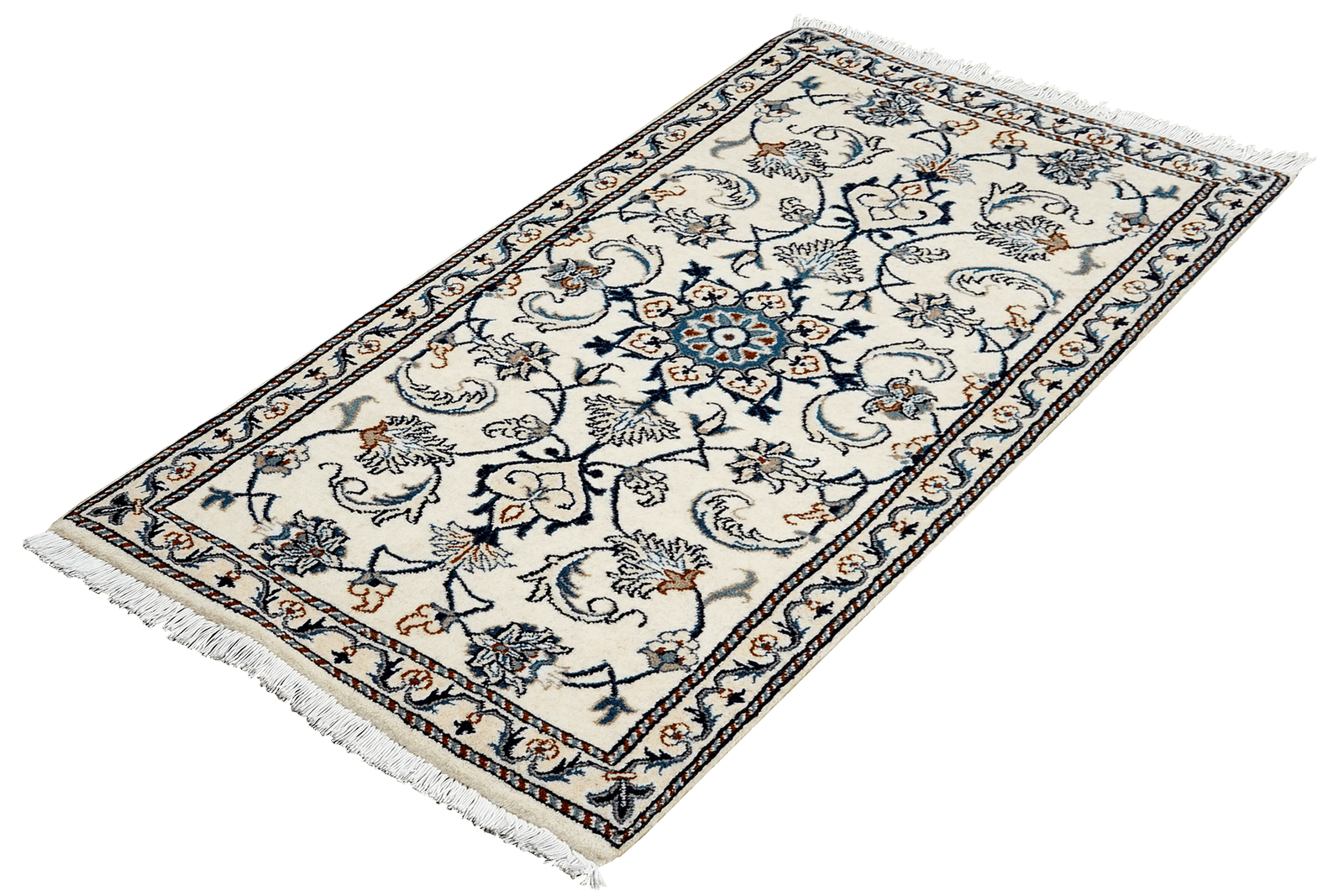 Nain 12La — Hand-knotted, 70x138 cm, Beige, 100% Virgin Wool | View 5