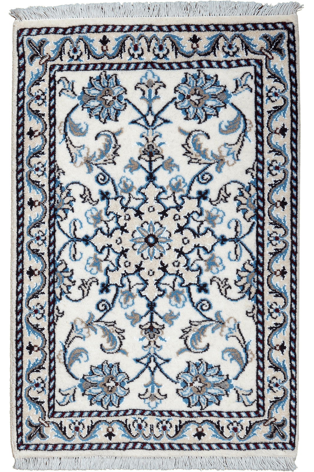 Nain 12La — Hand-knotted, 58x86 cm, Beige, 100% Virgin Wool | Main view