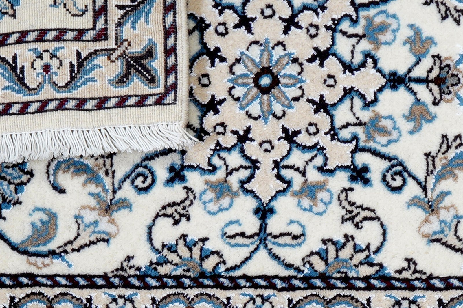 Nain 12La — Hand-knotted, 58x86 cm, Beige, 100% Virgin Wool | View 7