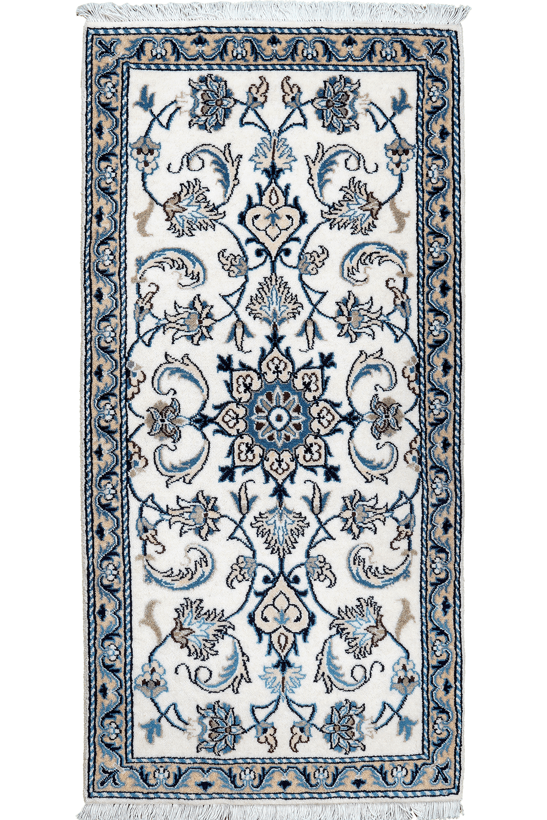 Nain 12La — Hand-knotted, 68x138 cm, Multicolor, 100% Virgin Wool | Main view