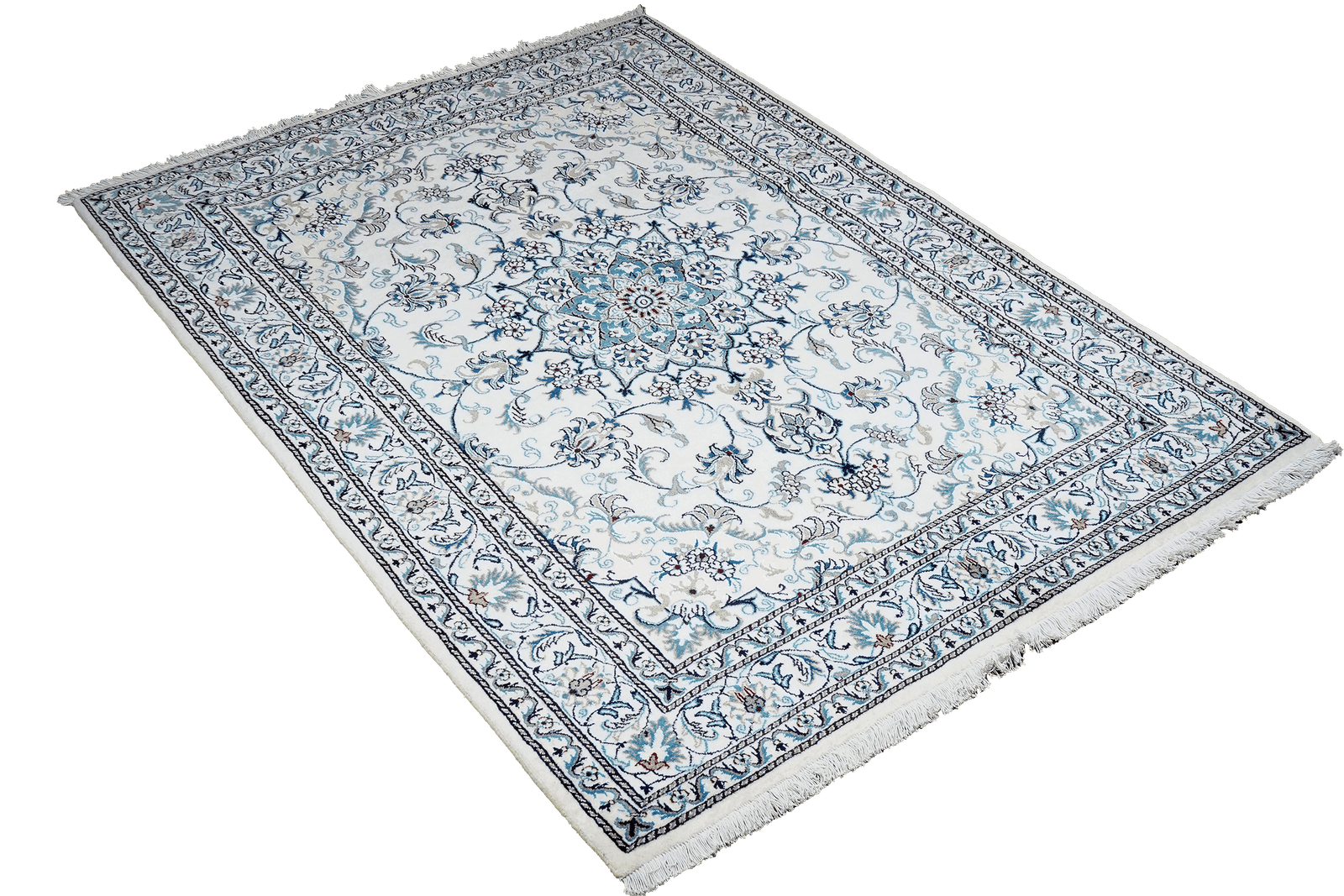 Nain 12La — Hand-knotted, 166x231 cm, Beige, 100% Virgin Wool | View 4