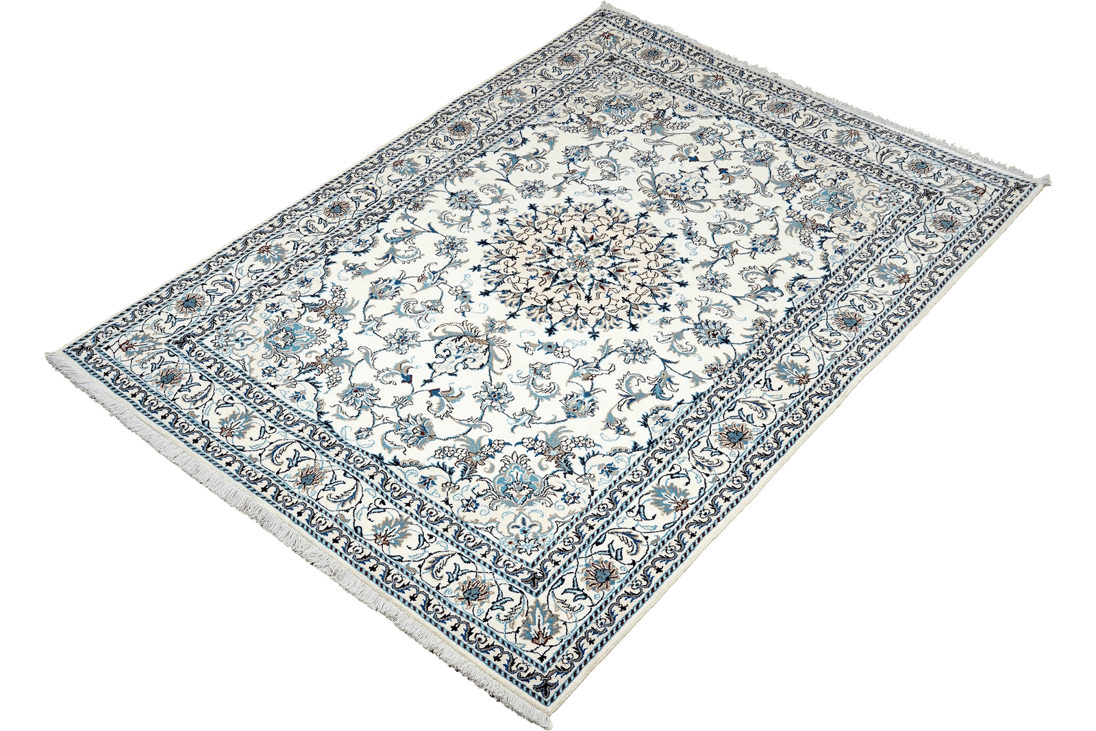 Nain 12La — Hand-knotted, 157x240 cm, Beige, 100% Virgin Wool | View 5