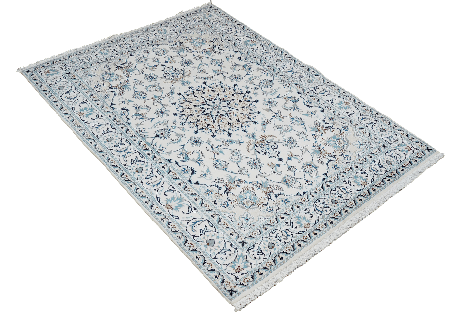 Nain 12La — Hand-knotted, 161x234 cm, Multicolor, 100% Virgin Wool | View 4