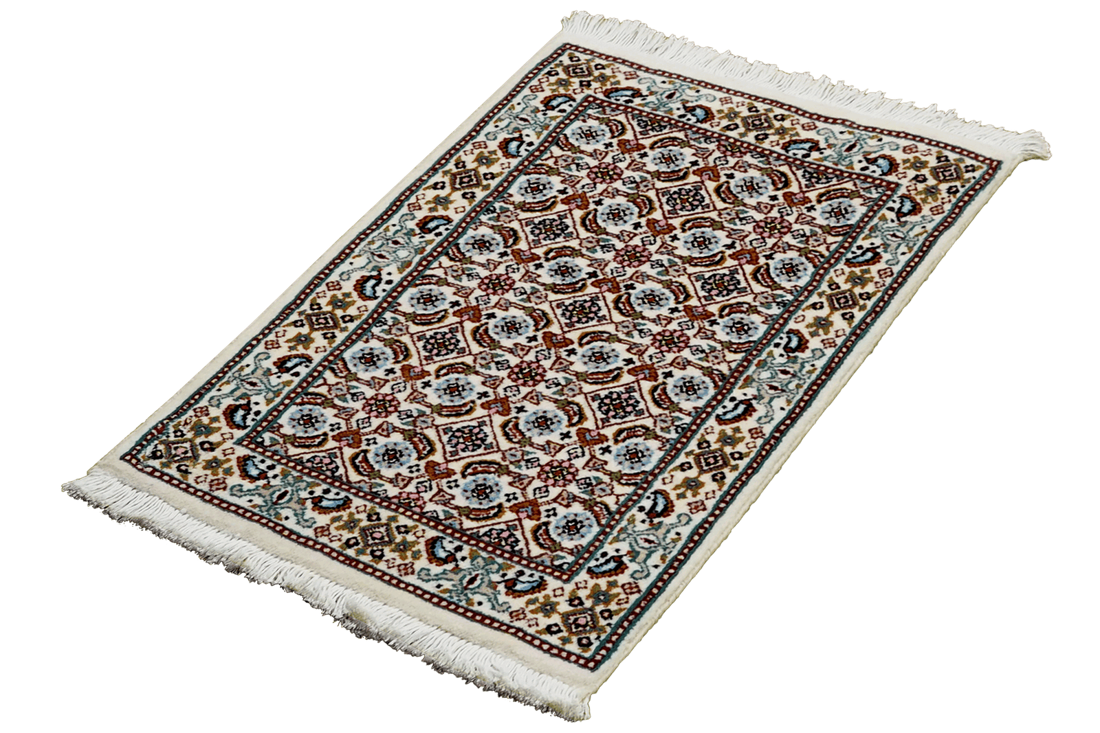 Moud Mahi — Hand-knotted, 39x61 cm, Beige, 100% Virgin Wool | View 5