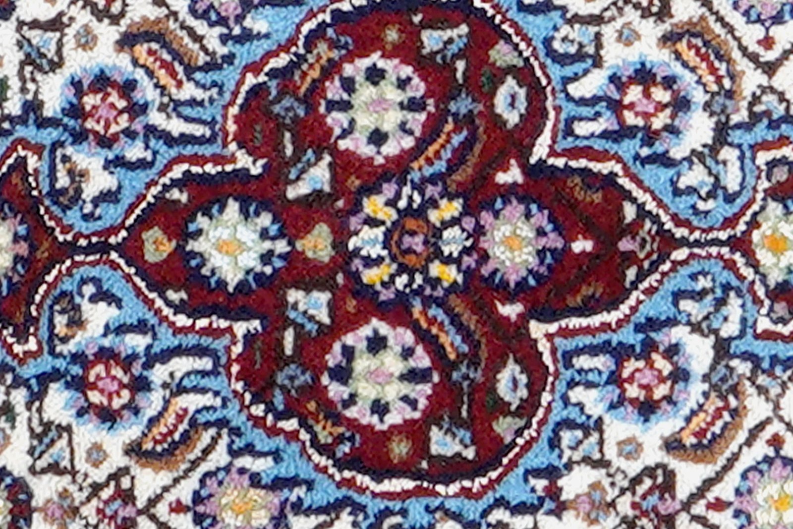 Moud Mahi — Hand-knotted, 39x56 cm, Beige, 100% Virgin Wool | View 6