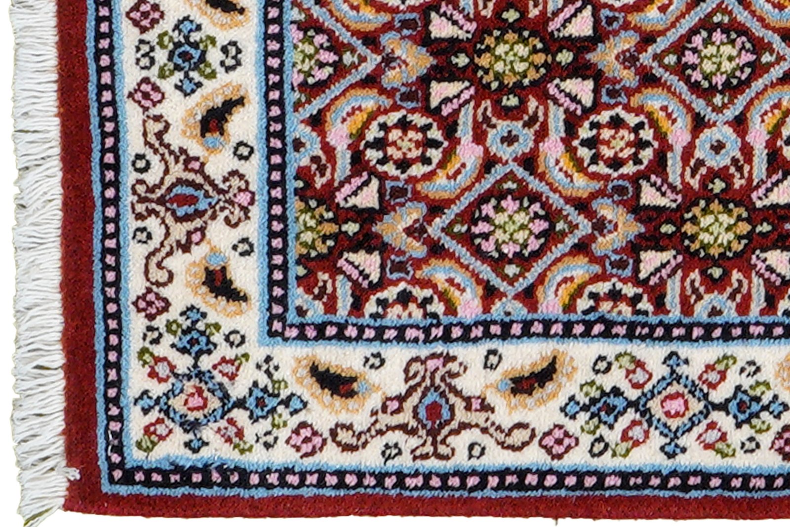 Moud Mahi — Hand-knotted, 39x65 cm, Red, 100% Virgin Wool | View 3