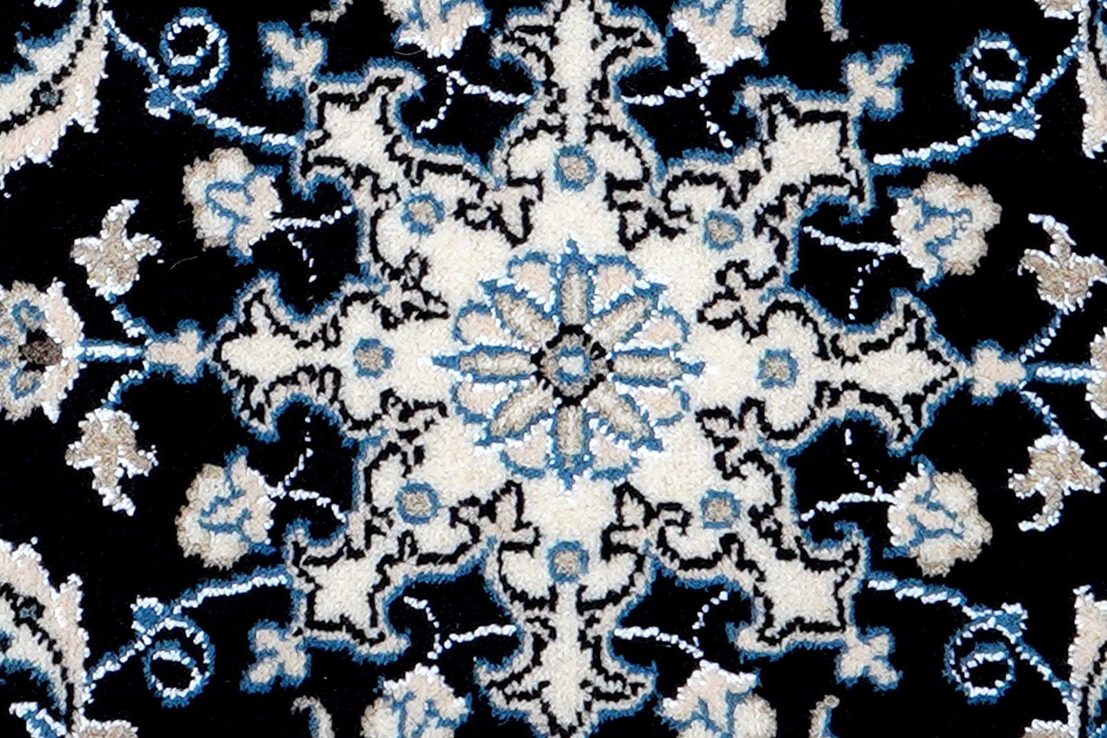 Nain 12La — Hand-knotted, 59x87 cm, Blue, 100% Virgin Wool | View 6