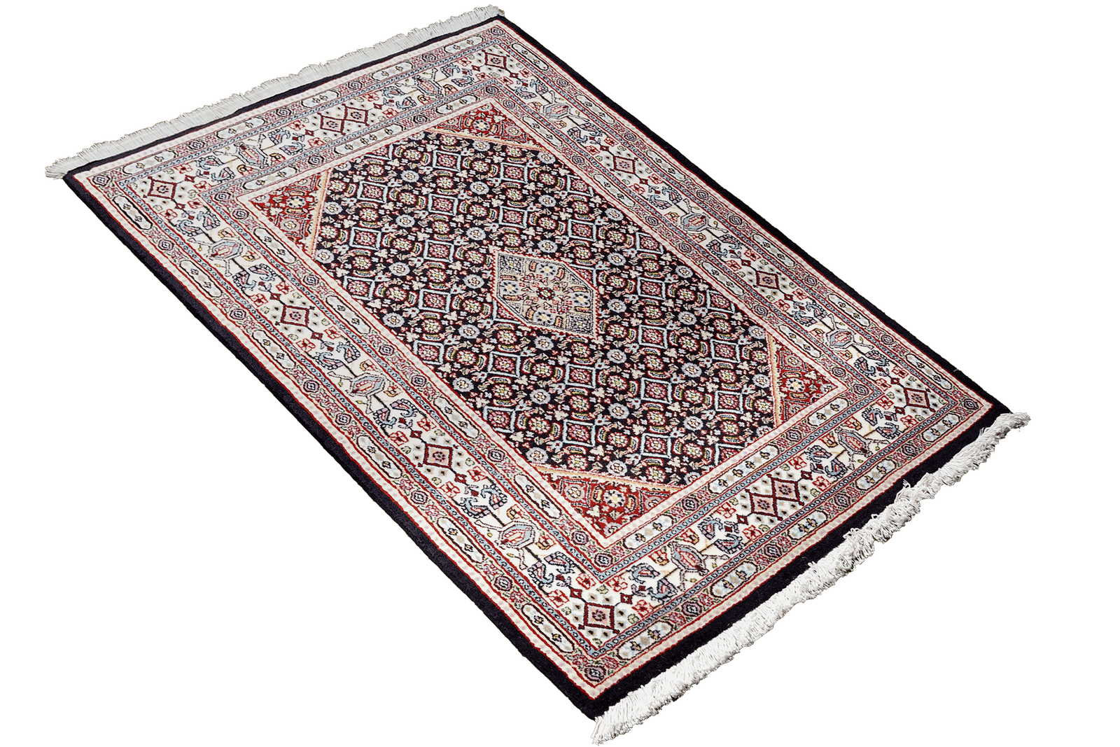 Moud Mahi — Hand-knotted, 75x115 cm, Blue, 100% Virgin Wool | View 4