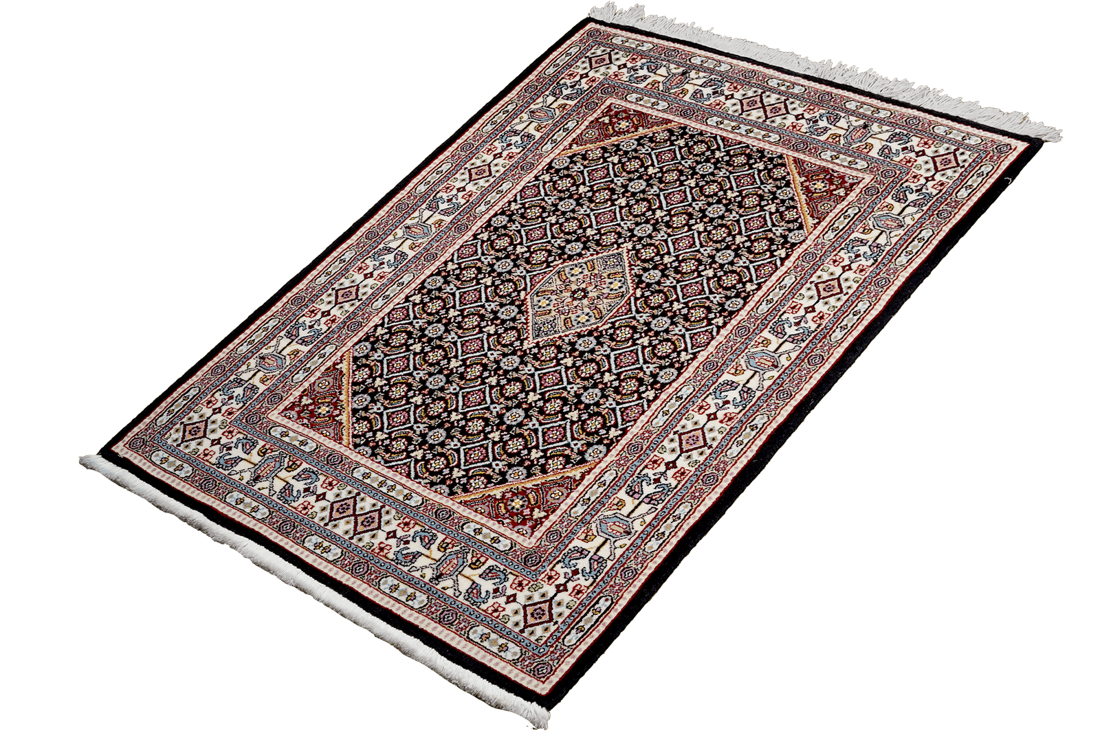 Moud Mahi — Hand-knotted, 75x115 cm, Blue, 100% Virgin Wool | View 5