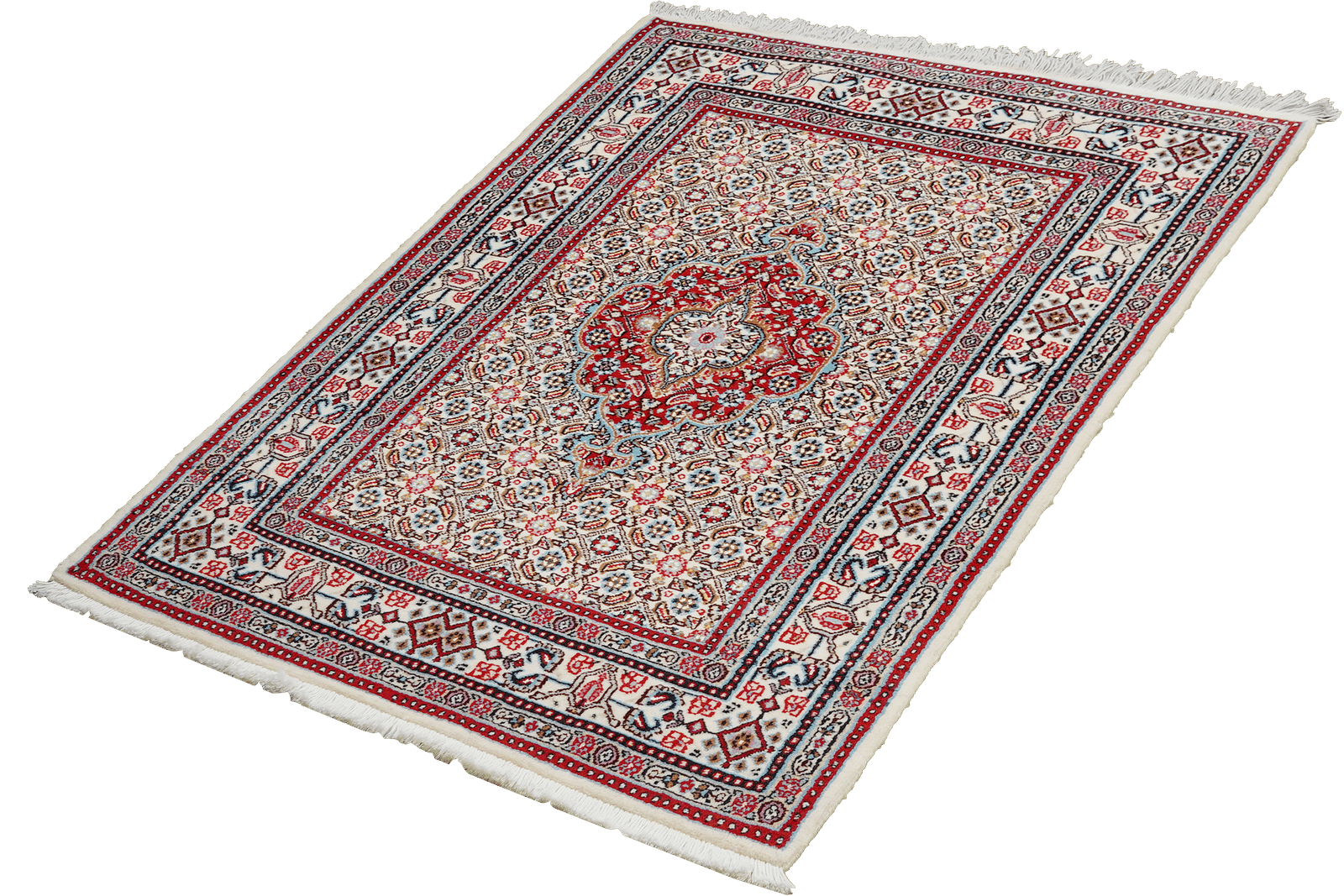 Moud Mahi — Hand-knotted, 77x123 cm, Beige, 100% Virgin Wool | View 5