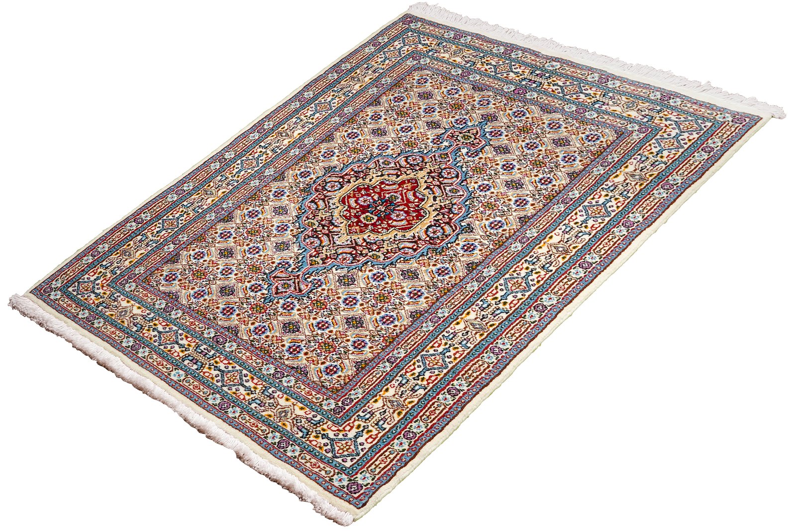 Moud Mahi — Hand-knotted, 76x118 cm, Beige, 100% Virgin Wool | View 5