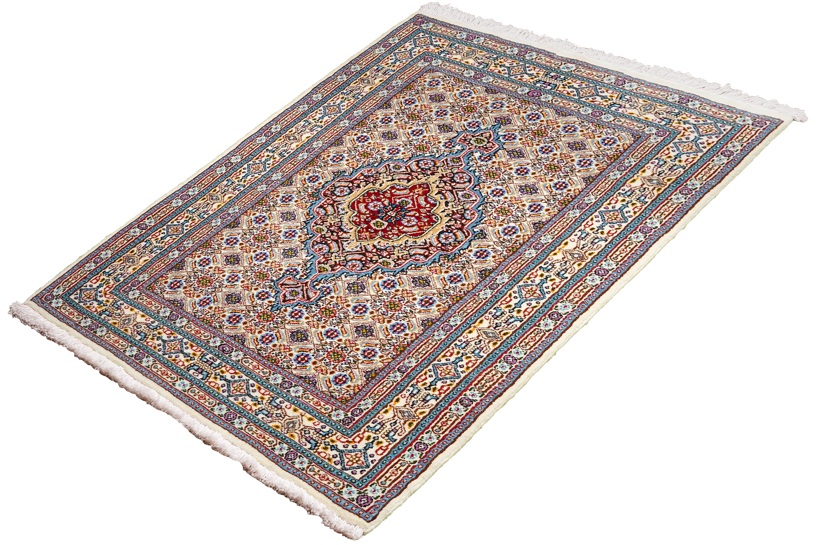 Moud Mahi — Hand-knotted, 76x118 cm, Beige, 100% Virgin Wool | View 5