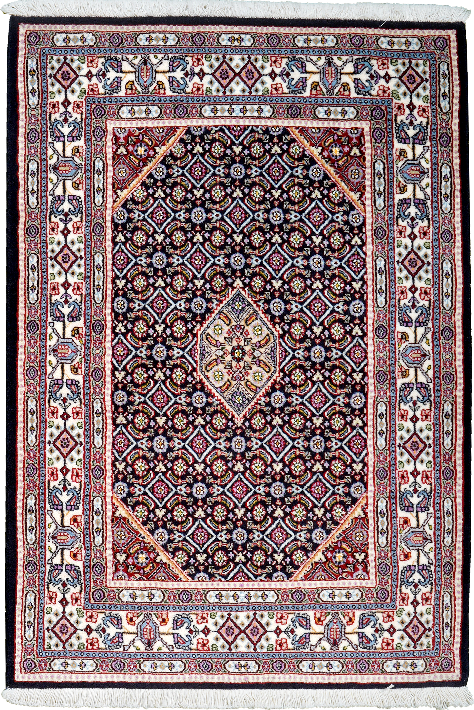 Moud Mahi — Handgefertigt, 112x77 cm, Beige, 100% Virgin Wool | Main view