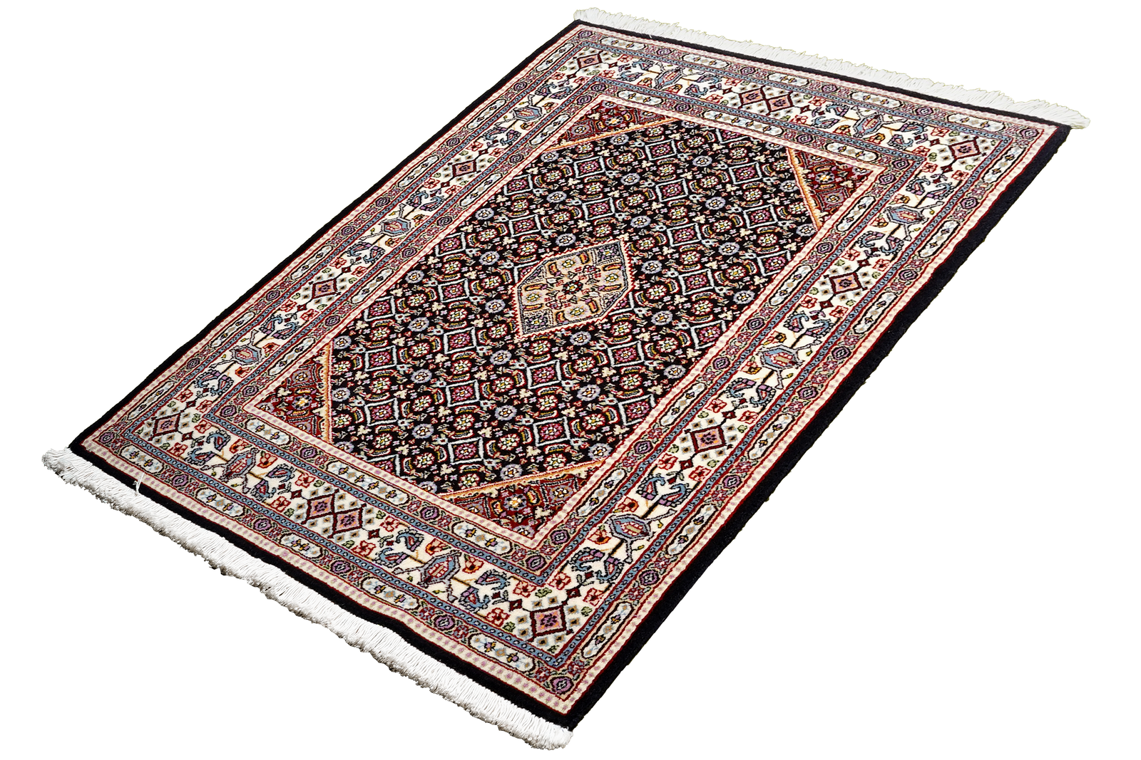 Moud Mahi — Handgefertigt, 112x77 cm, Beige, 100% Virgin Wool | View 6