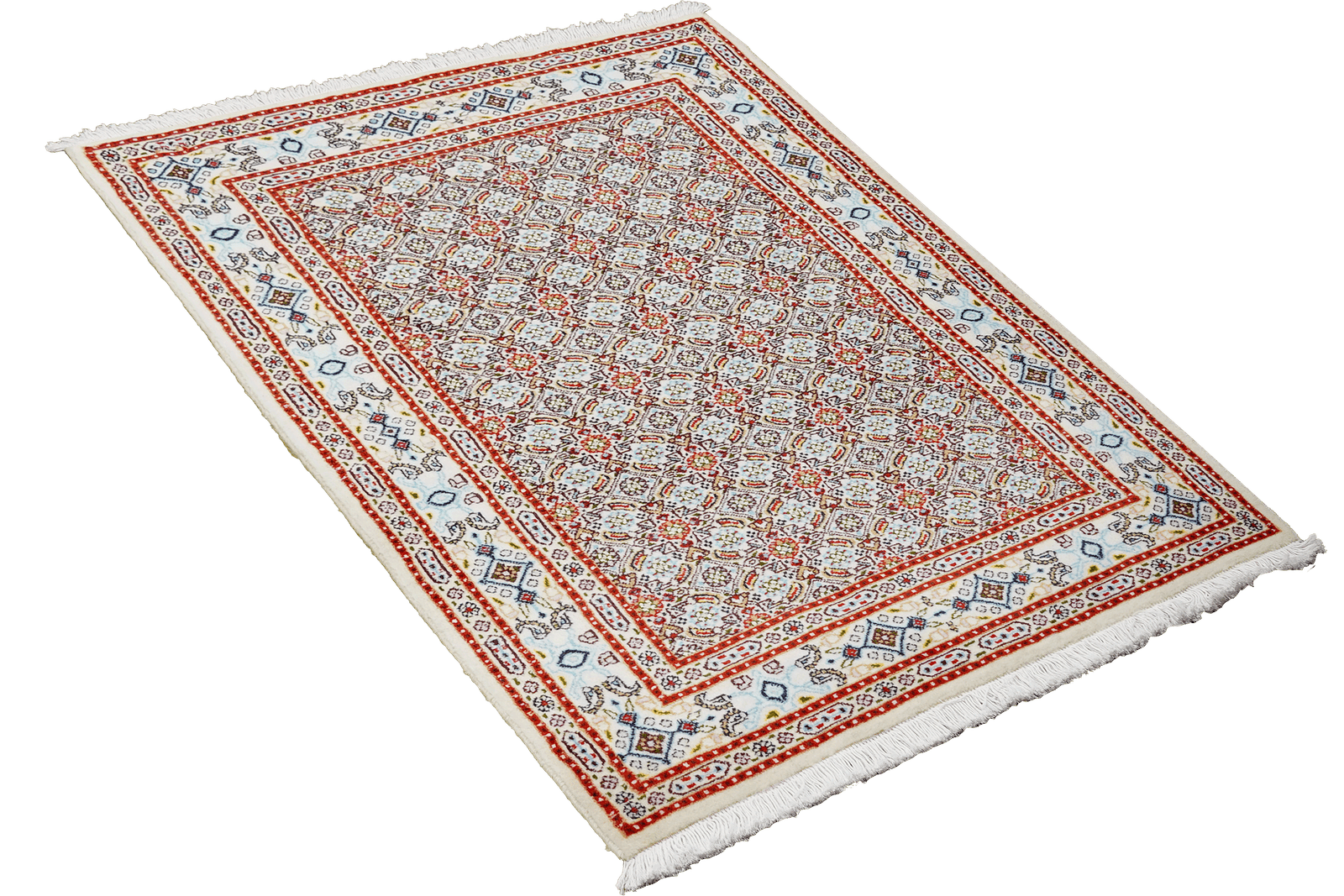 Moud Mahi — Hand-knotted, 76x120 cm, Beige, 100% Virgin Wool | View 4