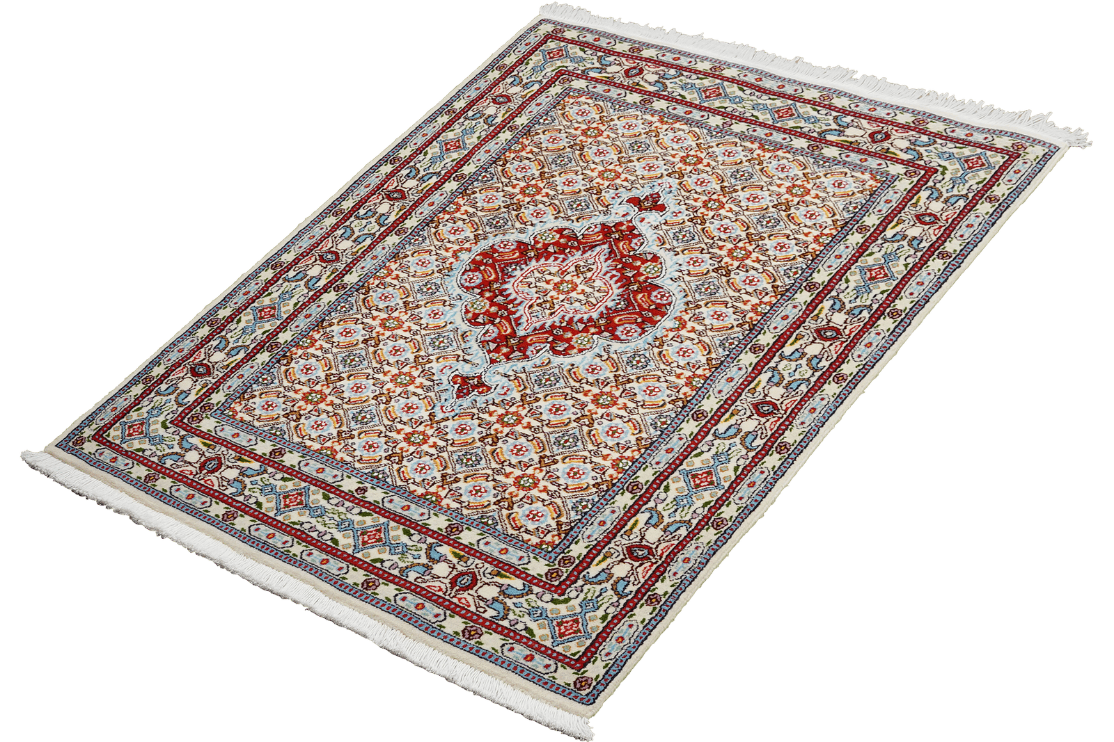 Moud Mahi — Hand-knotted, 75x112 cm, Beige, 100% Virgin Wool | View 5