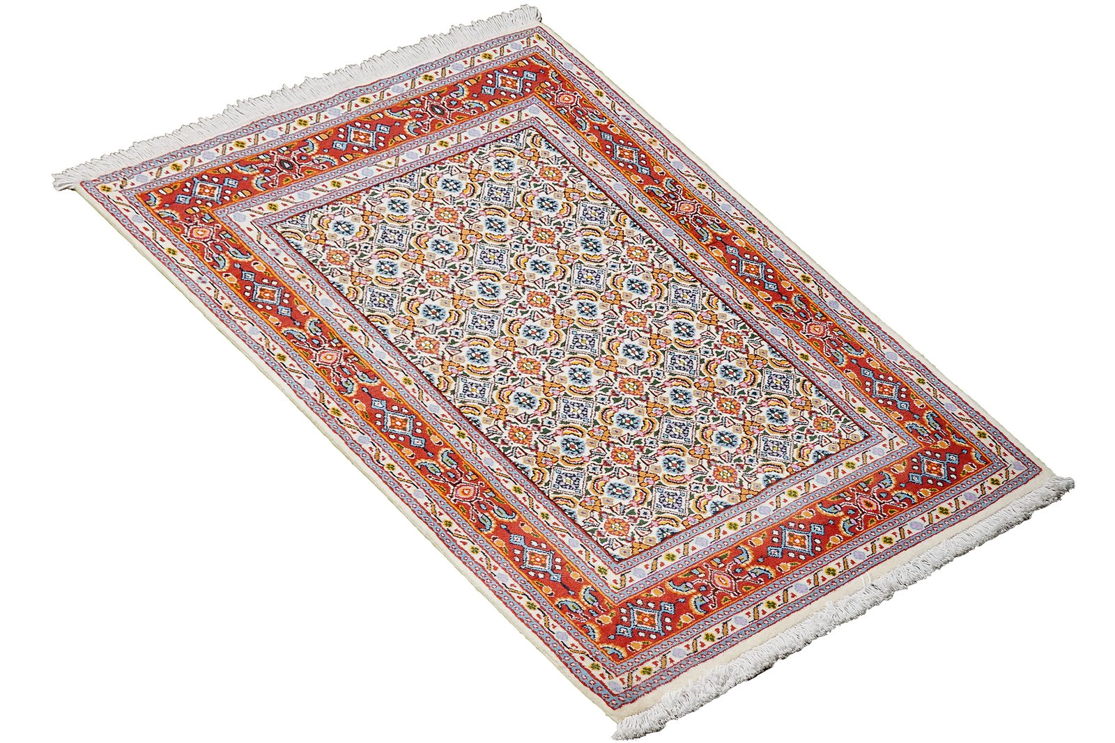 Moud Mahi — Hand-knotted, 79x118 cm, Beige, 100% Virgin Wool | View 4