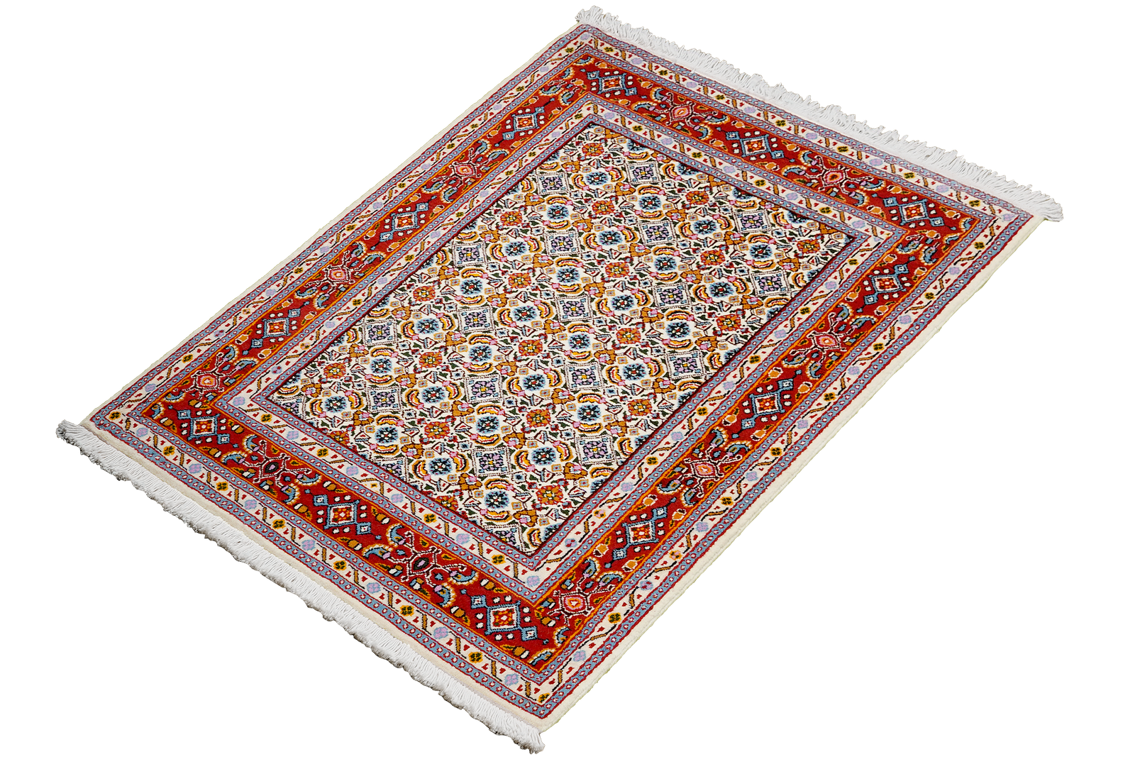 Moud Mahi — Hand-knotted, 79x118 cm, Beige, 100% Virgin Wool | View 5