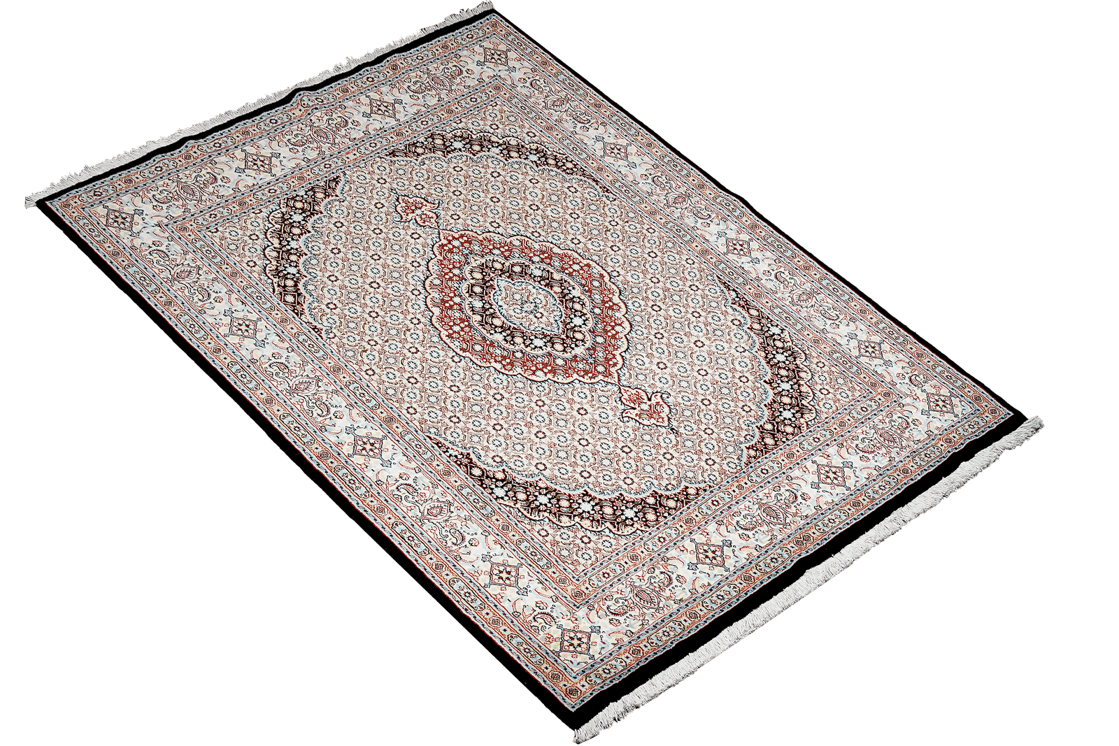 Moud Mahi — Hand-knotted, 152x210 cm, Beige, 100% Virgin Wool | View 4