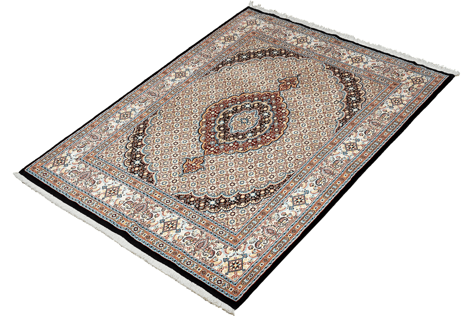 Moud Mahi — Hand-knotted, 152x210 cm, Beige, 100% Virgin Wool | View 5