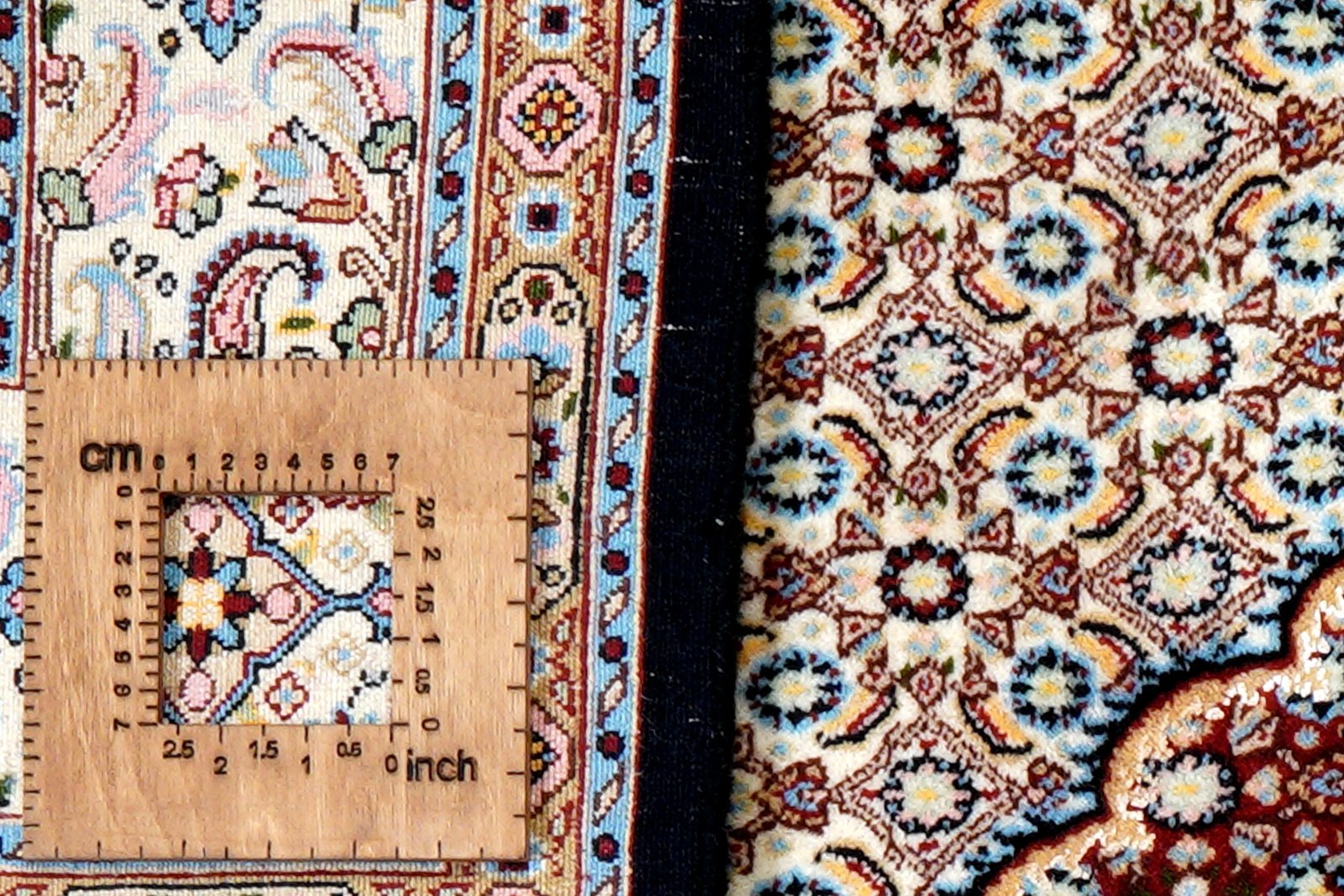 Moud Mahi — Hand-knotted, 152x210 cm, Beige, 100% Virgin Wool | View 8