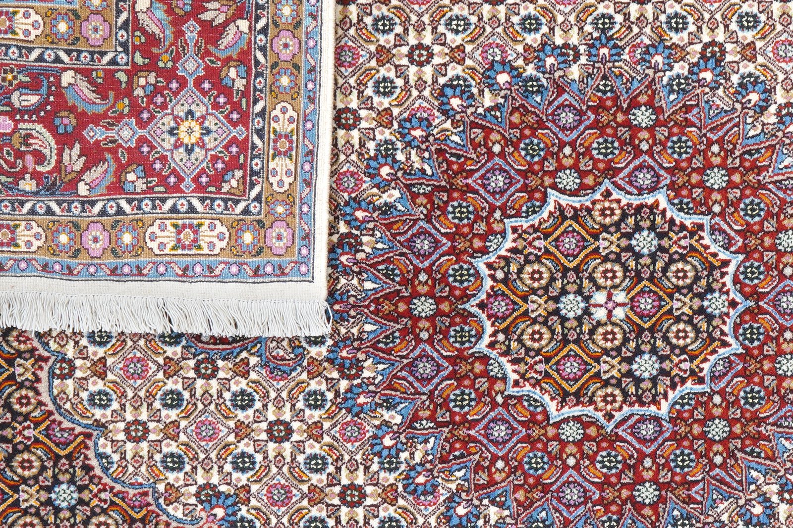 Moud Mahi — Hand-knotted, 142x201 cm, Beige, 100% Virgin Wool | View 7