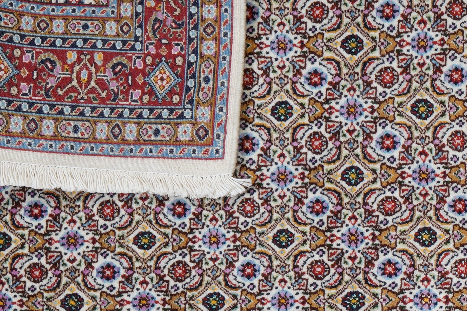 Moud Mahi — Hand-knotted, 97x148 cm, Beige, 100% Virgin Wool | View 7