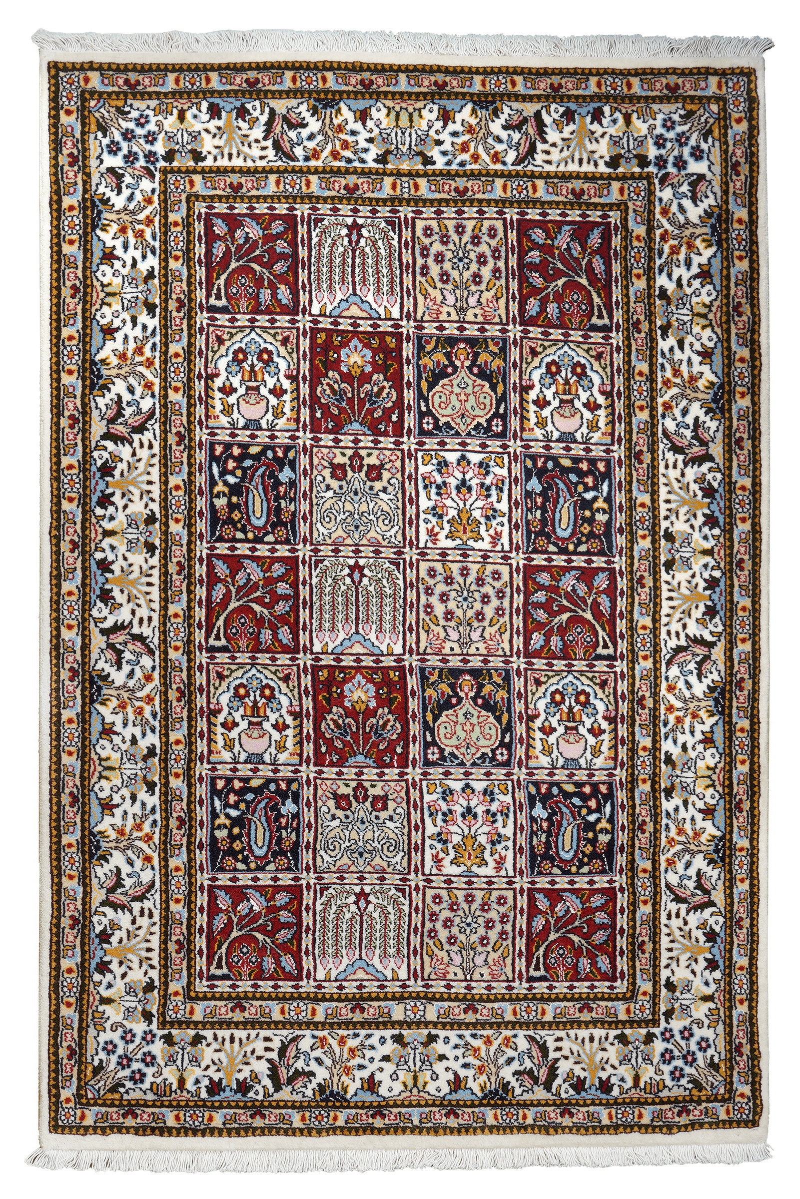 Moud Felder — Hand-knotted, 98x147 cm, Multicolor, 100% Virgin Wool | Main view