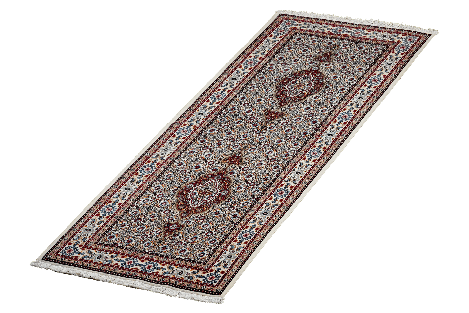 Moud Mahi — Hand-knotted, 77x195 cm, Beige, 100% Virgin Wool | View 5
