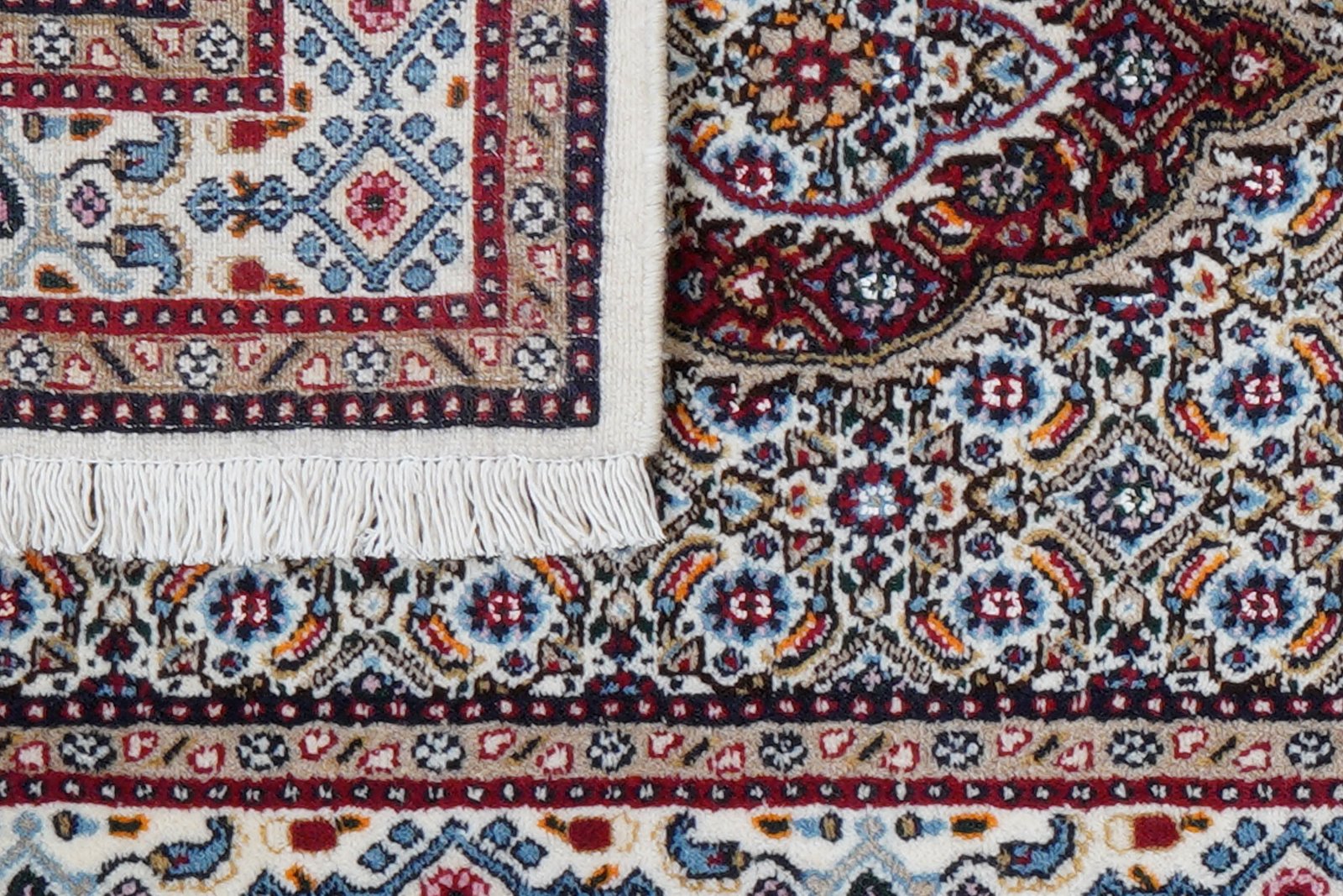 Moud Mahi — Hand-knotted, 77x195 cm, Beige, 100% Virgin Wool | View 7