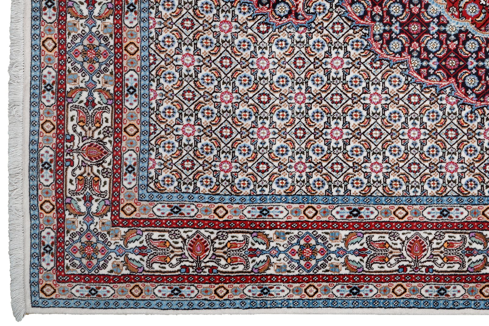 Moud Mahi — Hand-knotted, 144x205 cm, Beige, 100% Virgin Wool | View 3