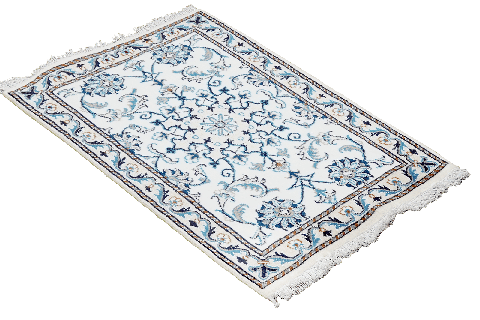 Nain 12La — Hand-knotted, 60x85 cm, Beige, 100% Virgin Wool | View 4