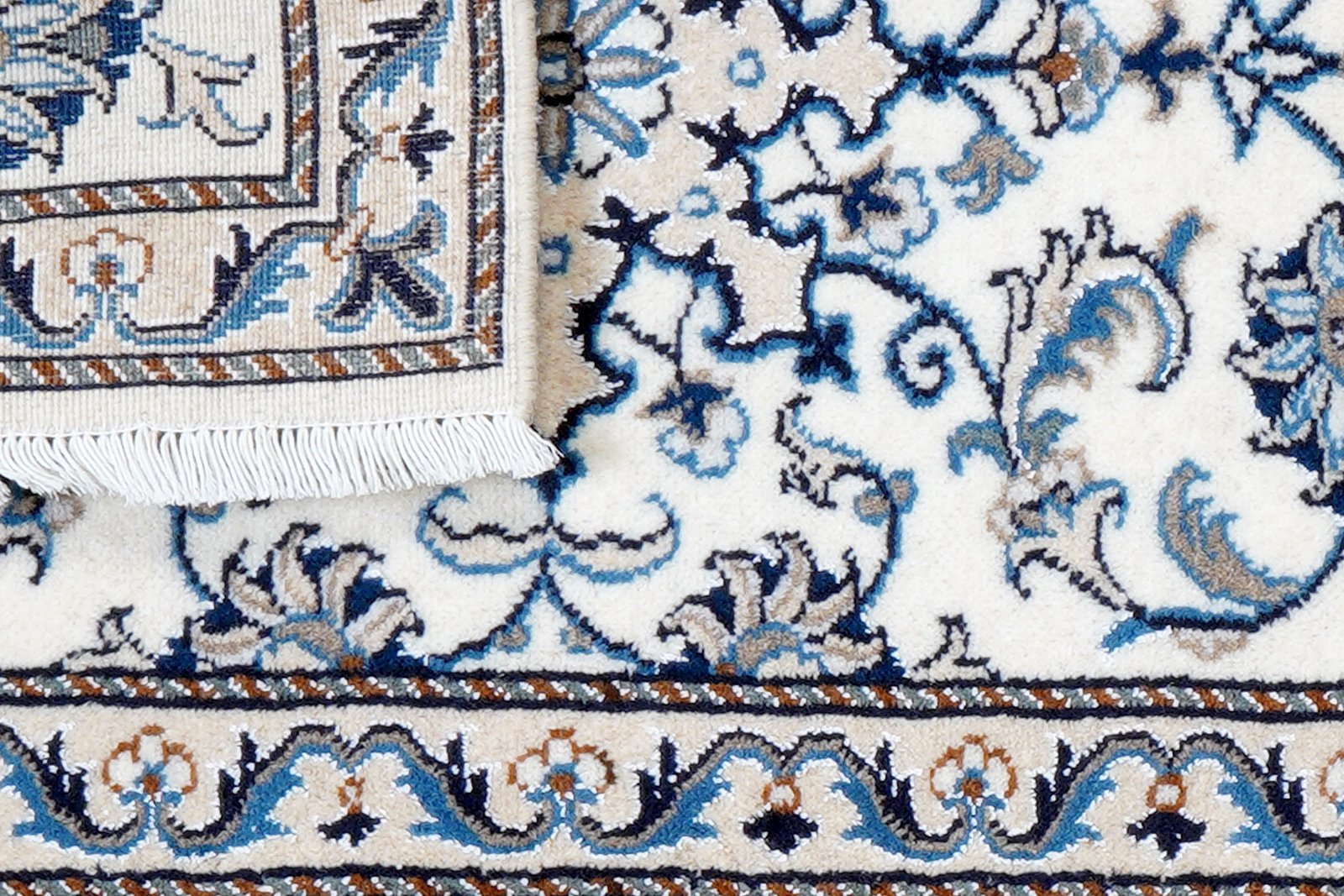 Nain 12La — Hand-knotted, 60x85 cm, Beige, 100% Virgin Wool | View 7