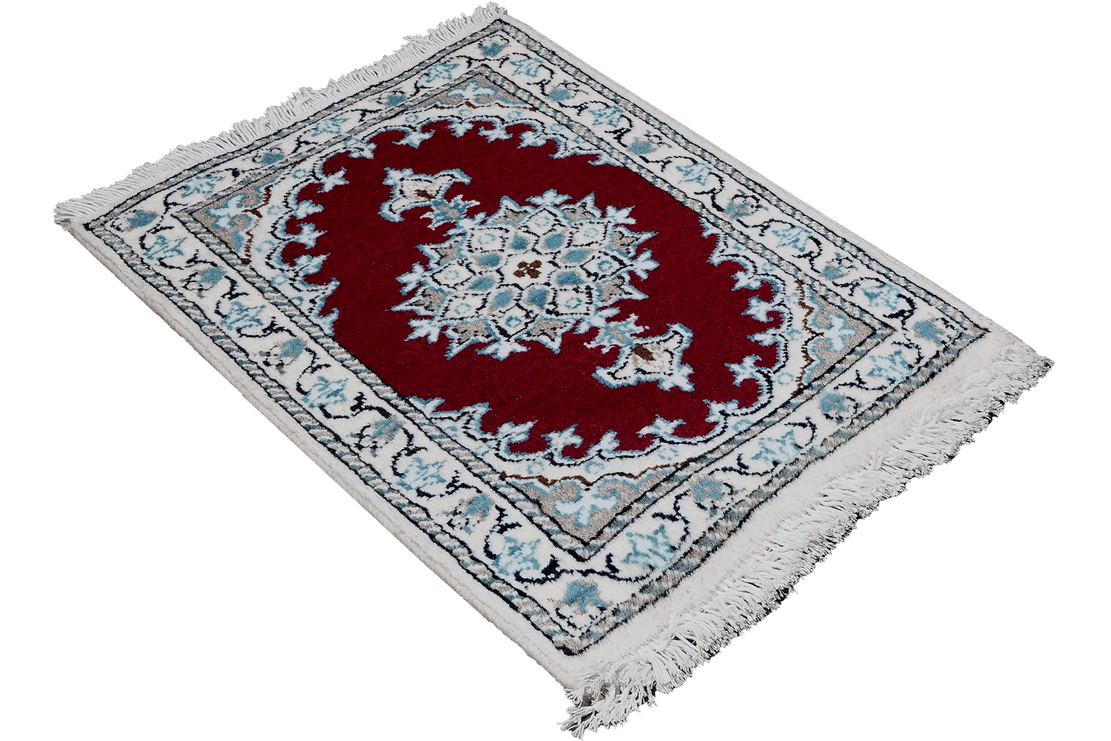 Nain 12La — Hand-knotted, 39x58 cm, Red, 100% Virgin Wool | View 4
