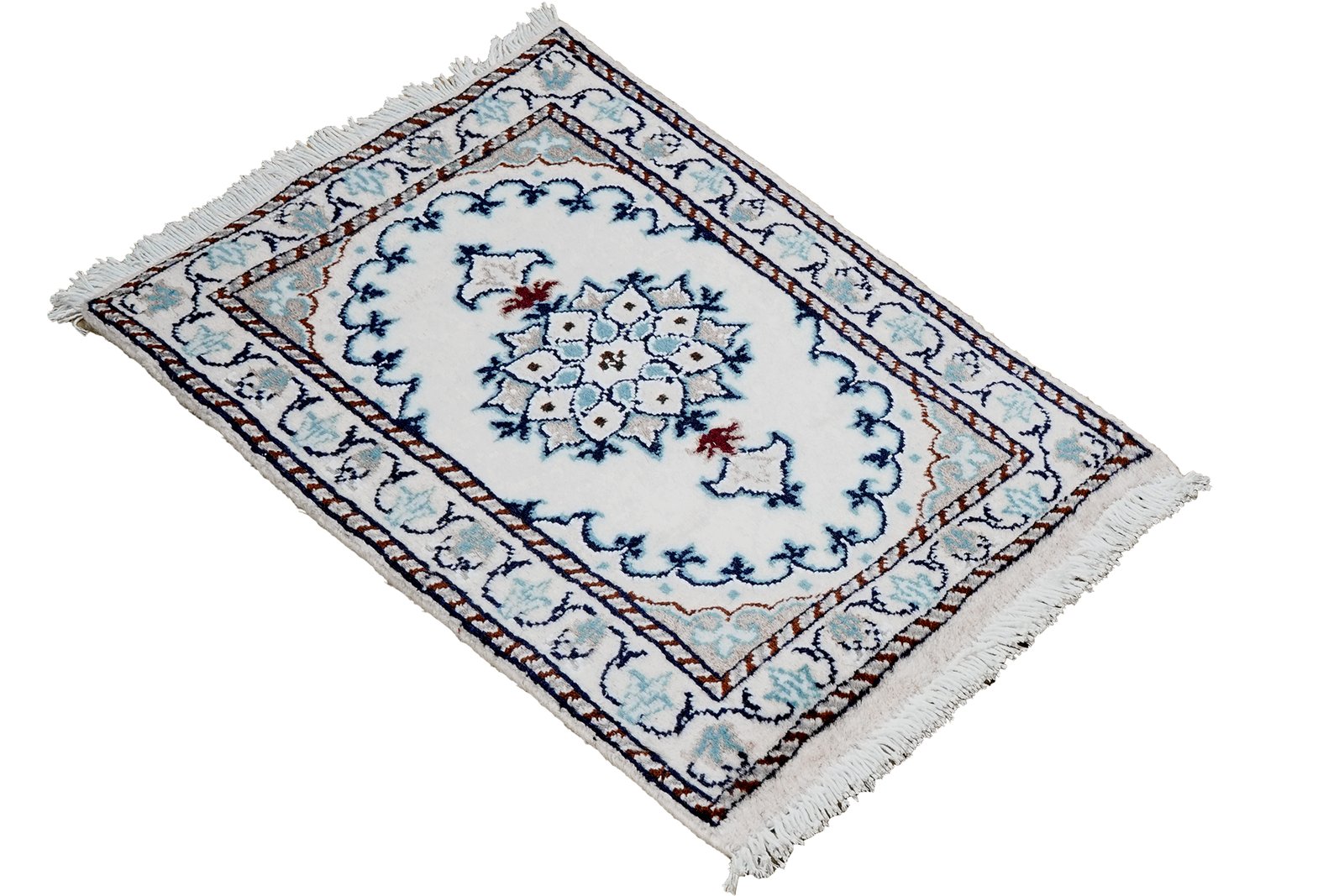 Nain 12La — Hand-knotted, 39x62 cm, Beige, 100% Virgin Wool | View 4