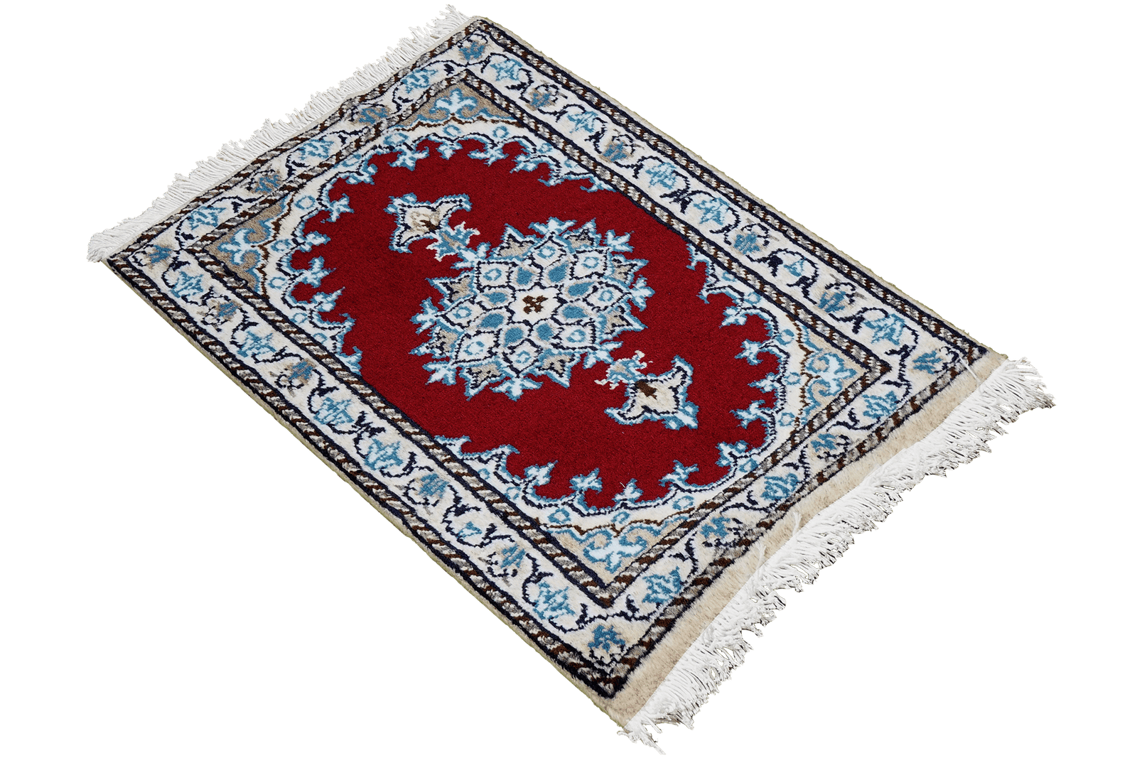 Nain 12La — Hand-knotted, 40x57 cm, Red, 100% Virgin Wool | View 4