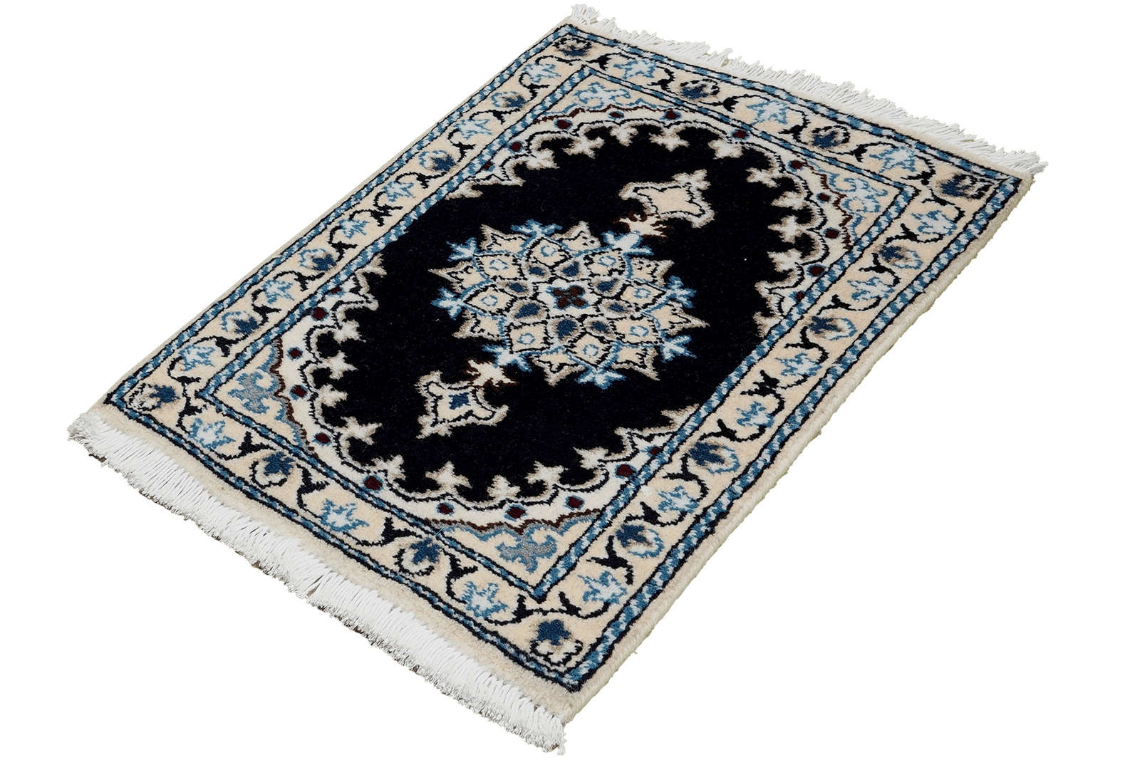 Nain 12La — Hand-knotted, 39x60 cm, Blue, 100% Virgin Wool | View 5