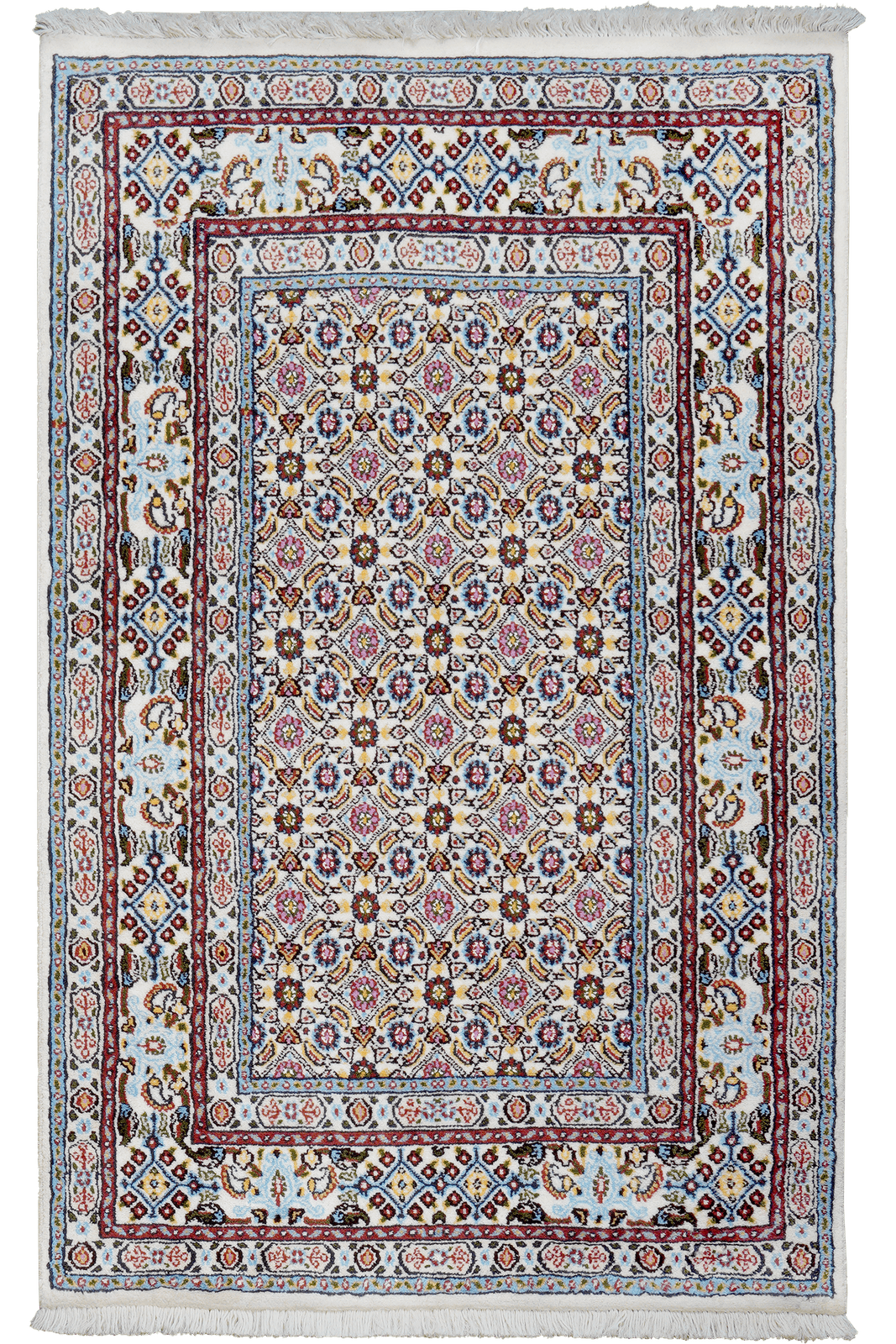 Moud Mahi — Hand-knotted, 76x118 cm, Beige, 100% Virgin Wool | Main view