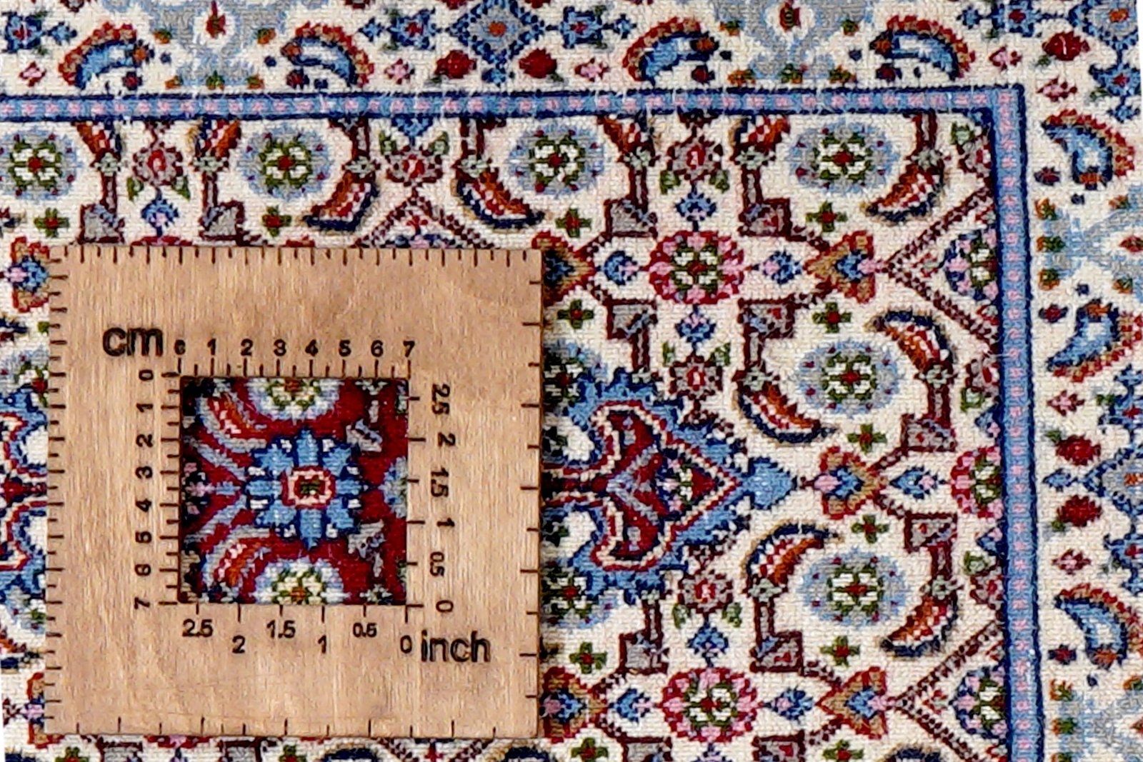 Moud Mahi — Hand-knotted, 38x60 cm, Beige, 100% Virgin Wool | View 8