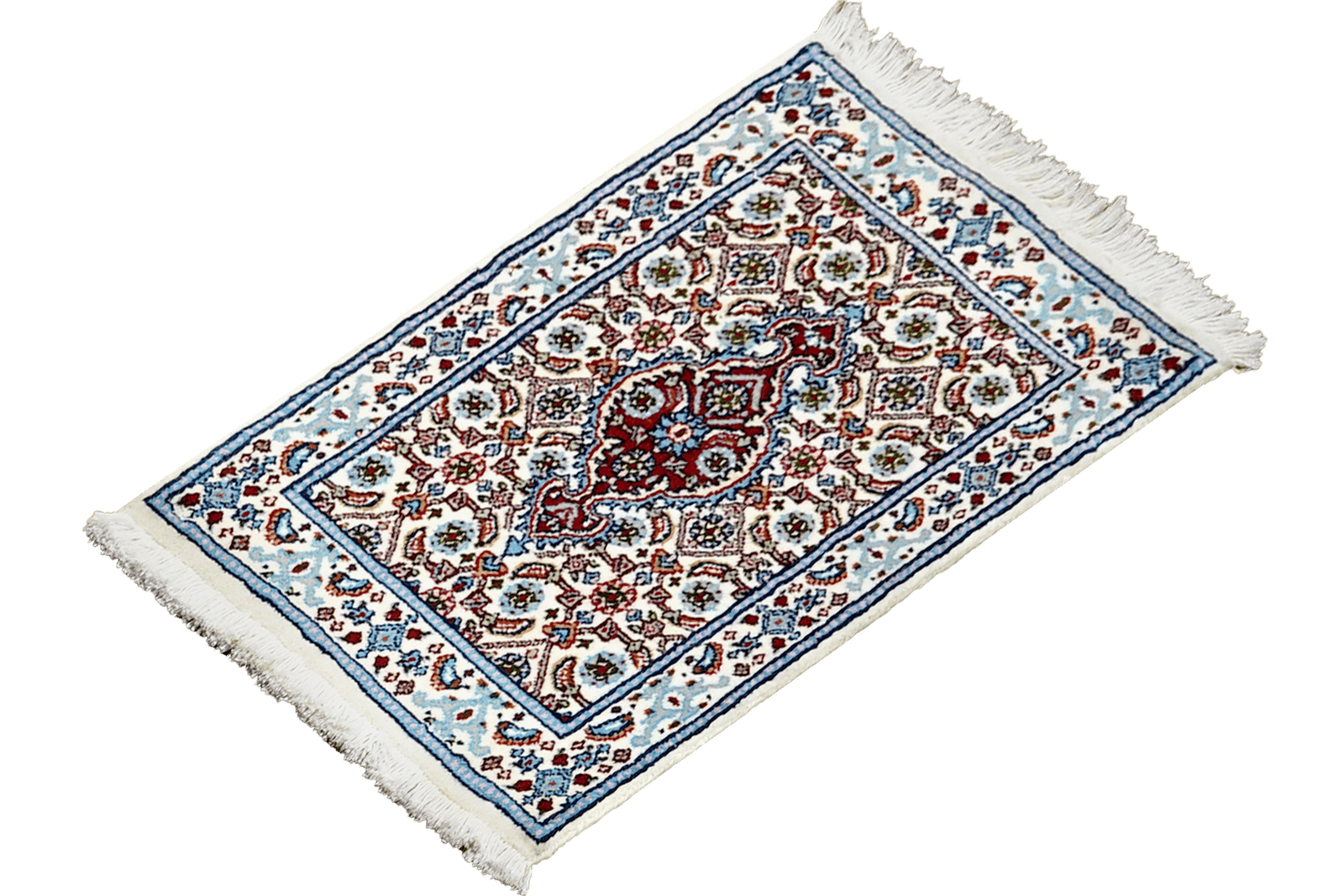 Moud Mahi — Hand-knotted, 37x59 cm, Beige, 100% Virgin Wool | View 5