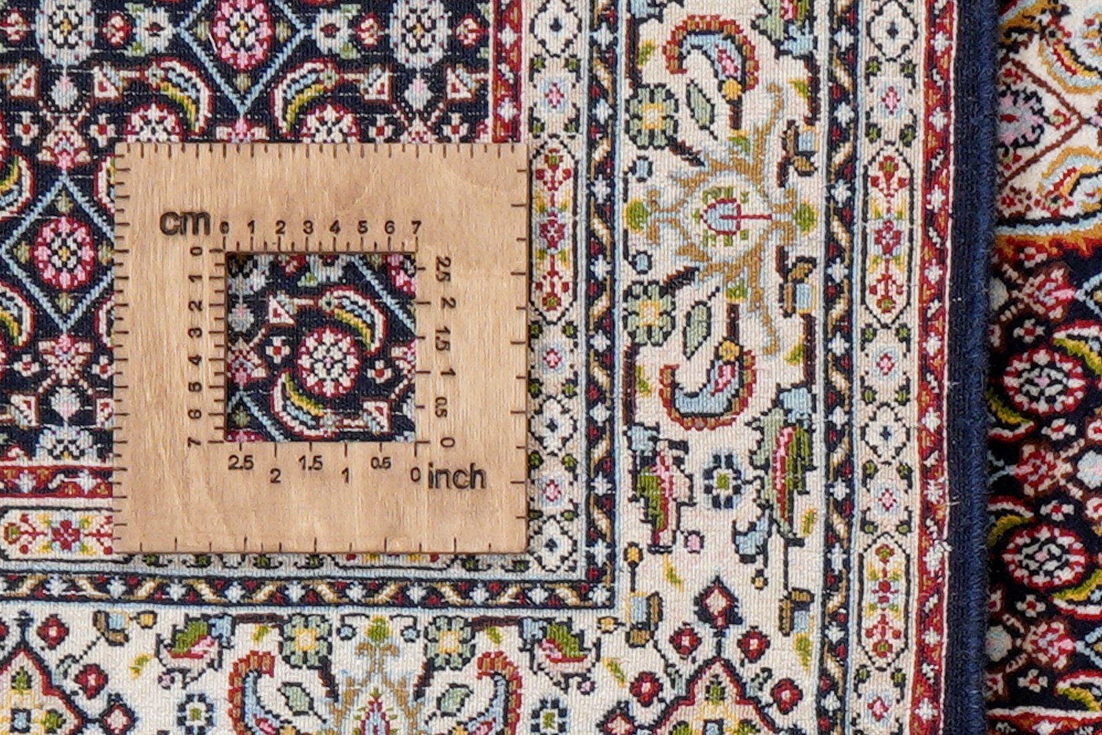 Moud Mahi — Hand-knotted, 94x152 cm, Blue, 100% Virgin Wool | View 8