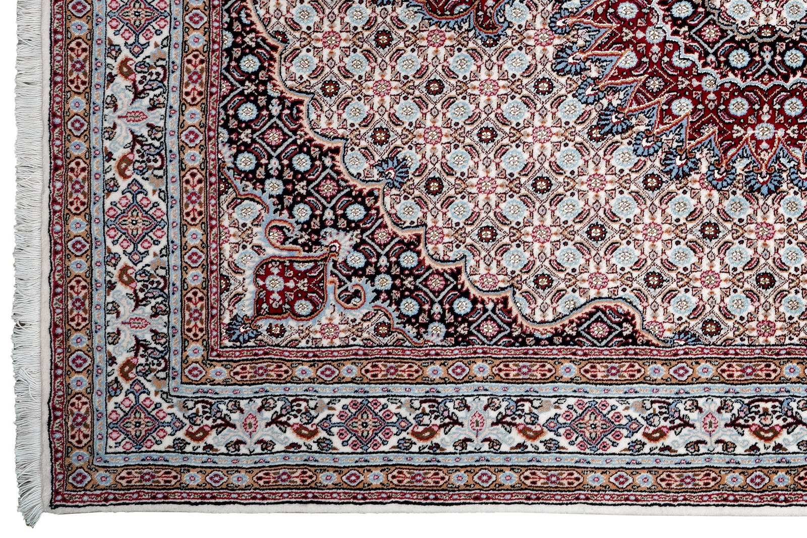 Moud Mahi — Hand-knotted, 148x201 cm, Beige, 100% Virgin Wool | View 3