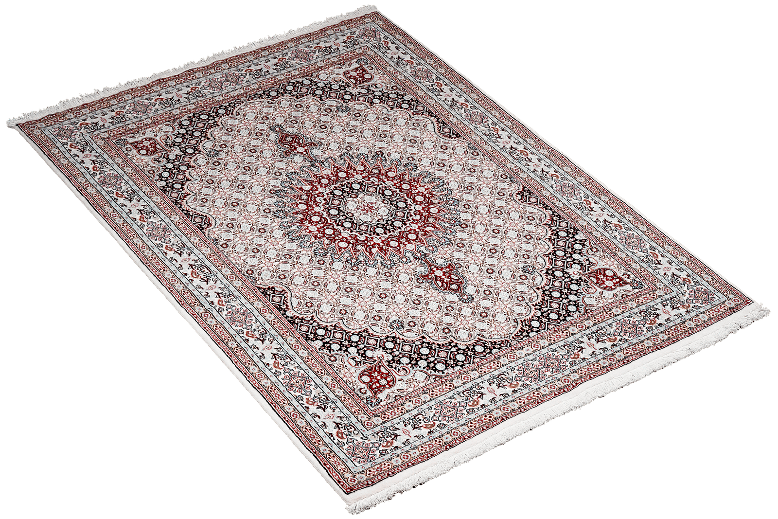 Moud Mahi — Hand-knotted, 148x201 cm, Beige, 100% Virgin Wool | View 4