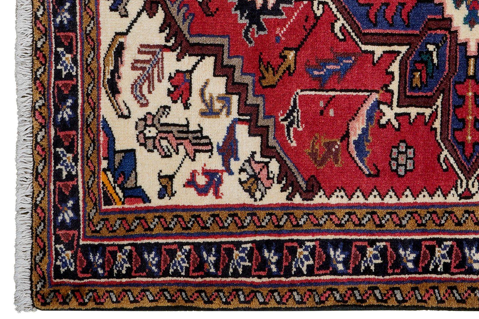 Mehrewan — Hand-knotted, 99x145 cm, Red, 100% Virgin Wool | View 3