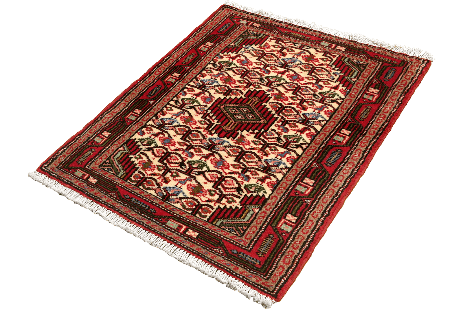 Assadabad — Hand-knotted, 60x96 cm, Beige, 100% Virgin Wool | View 5