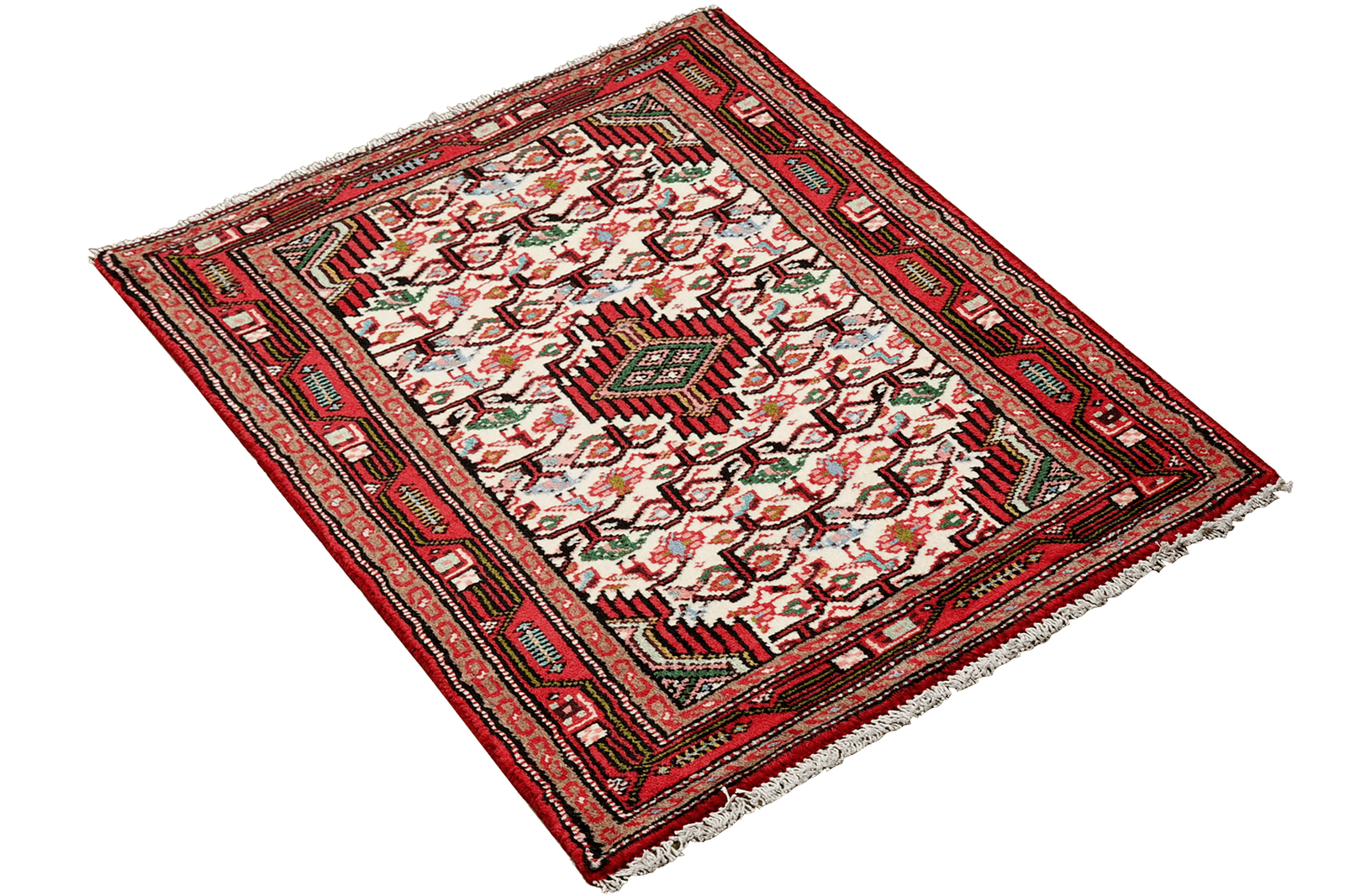 Assadabad — Hand-knotted, 59x97 cm, Beige, 100% Virgin Wool | View 4