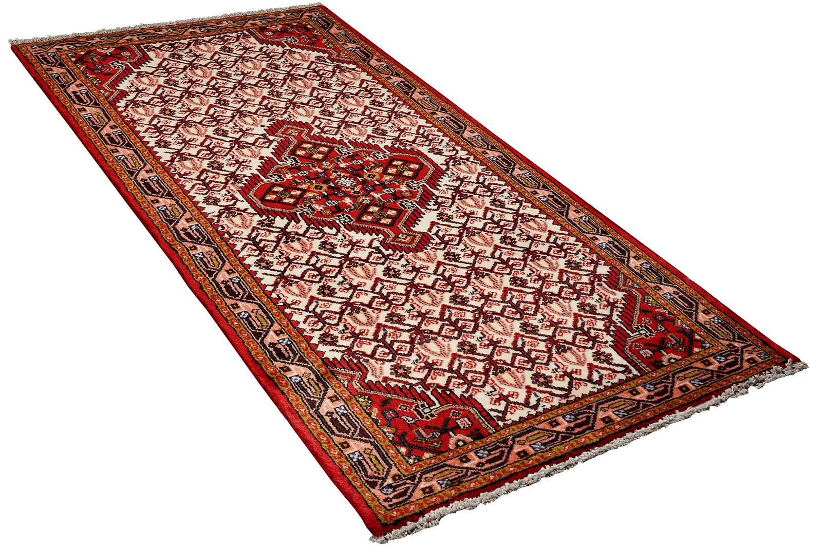 Assadabad — Hand-knotted, 80x193 cm, Beige, 100% Virgin Wool | View 4
