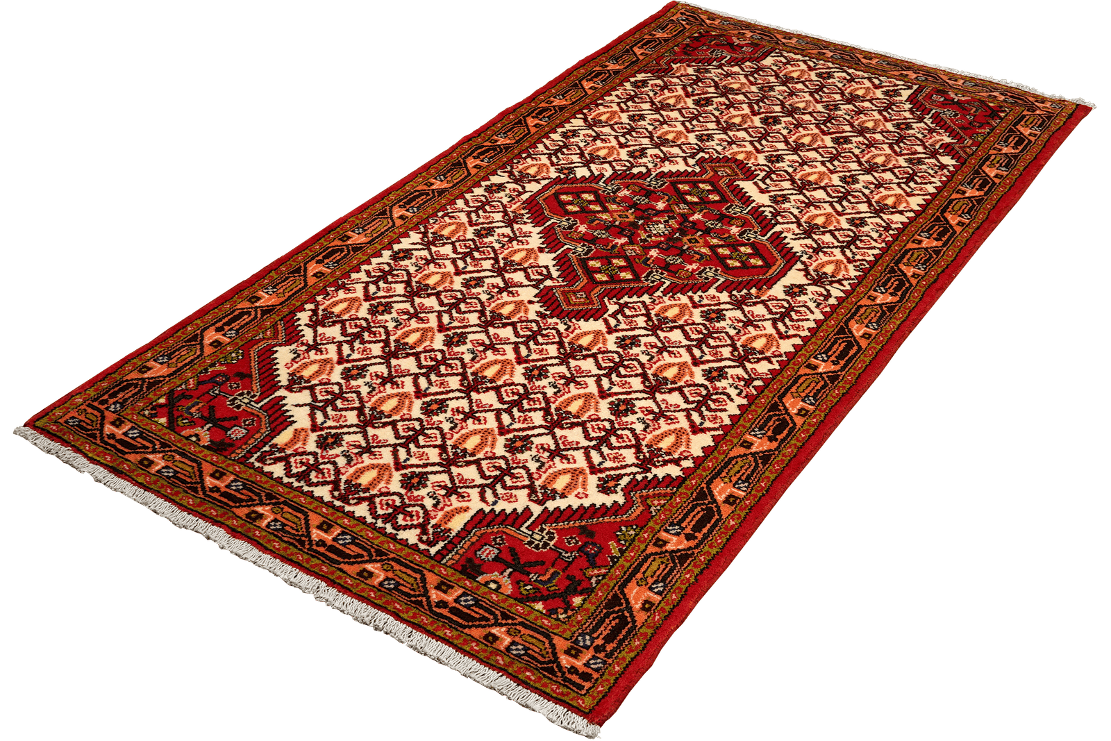 Assadabad — Hand-knotted, 80x193 cm, Beige, 100% Virgin Wool | View 5